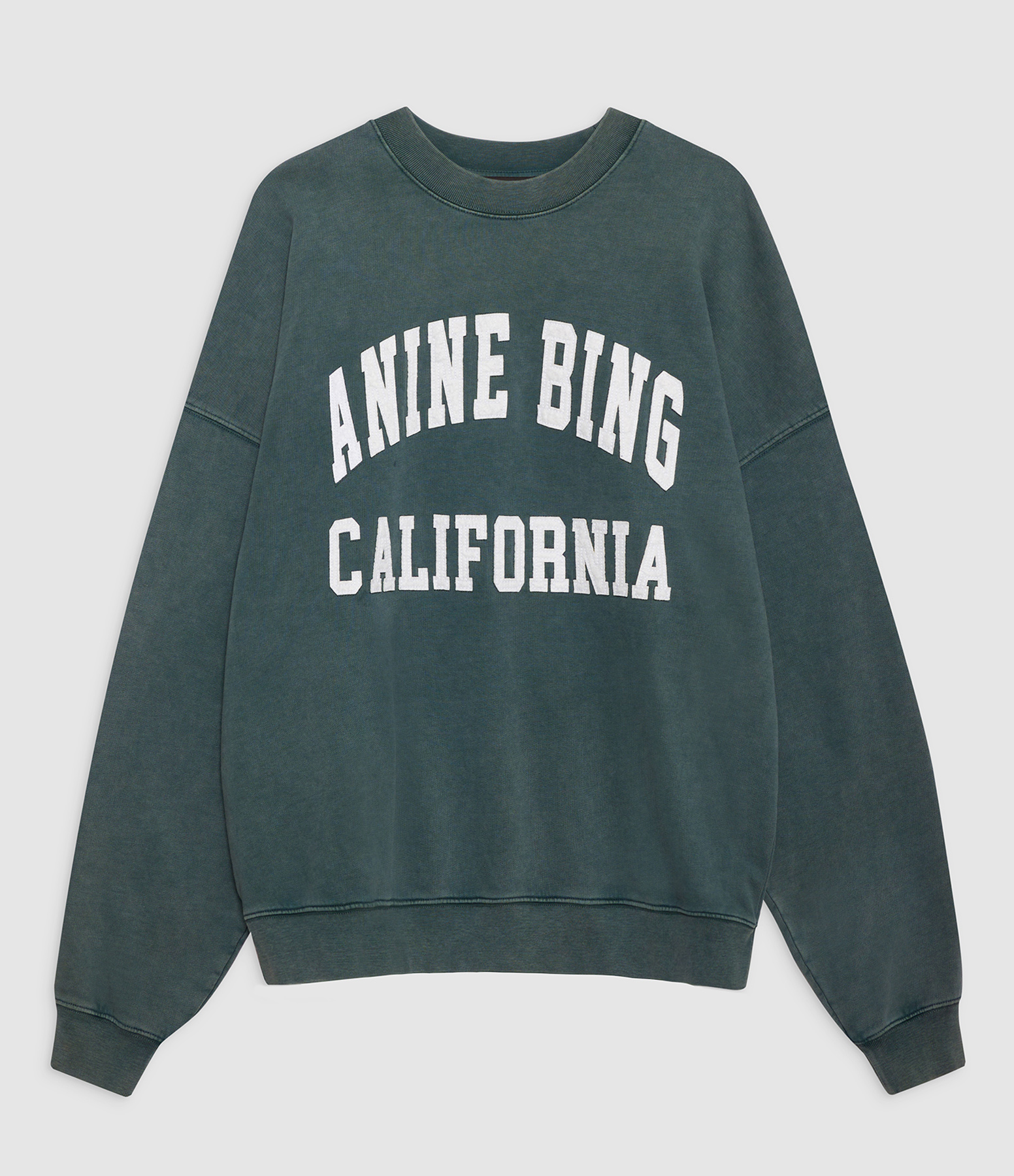 Sweatshirt Miles Anine Bing Washed Dark Sage