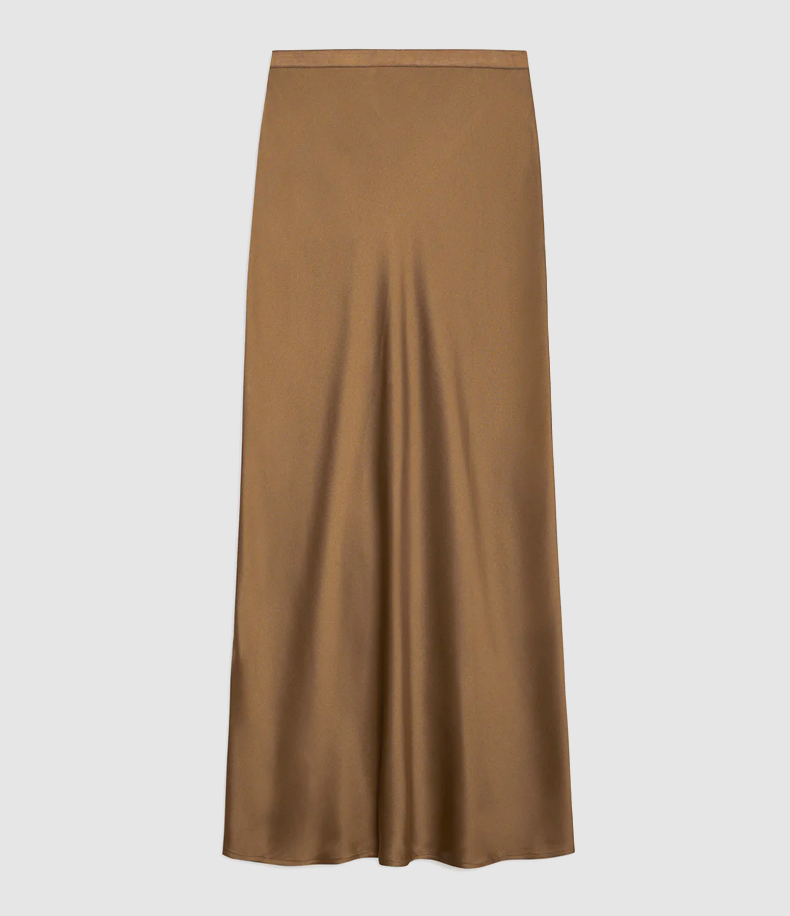 Jupe Bar Soie Sepia