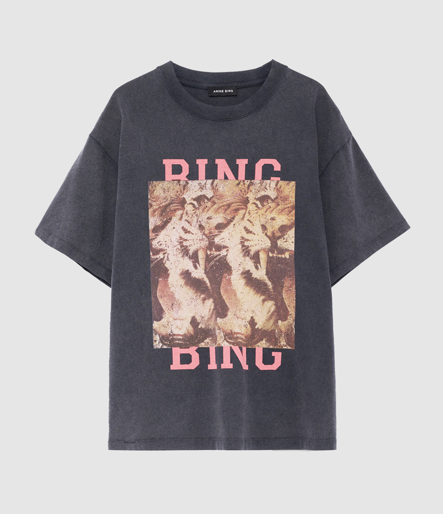 Tee Shirt Cade Tiger Bing Washed Black