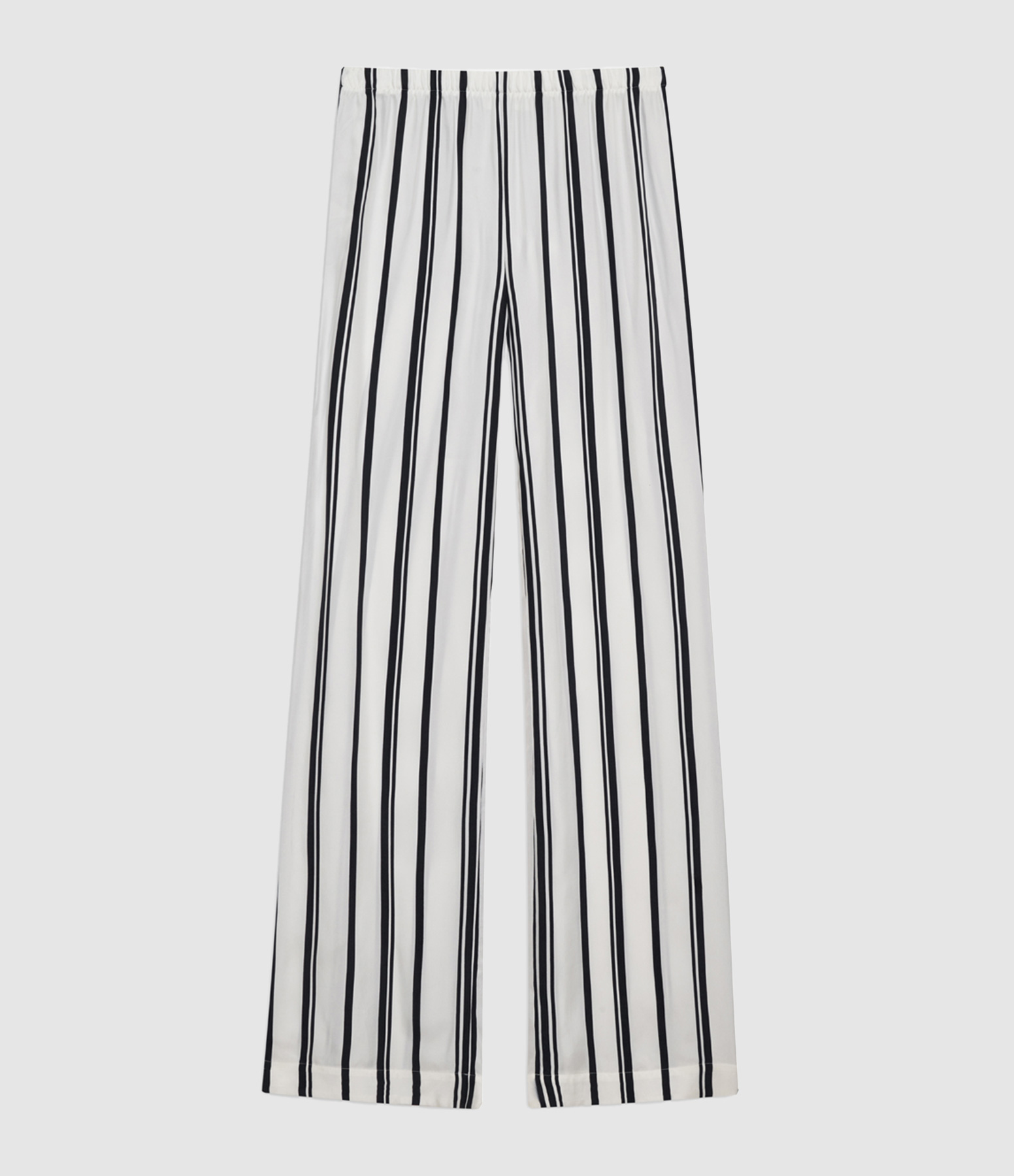 Pantalon Elain Monogram Stripe Ivory And Black