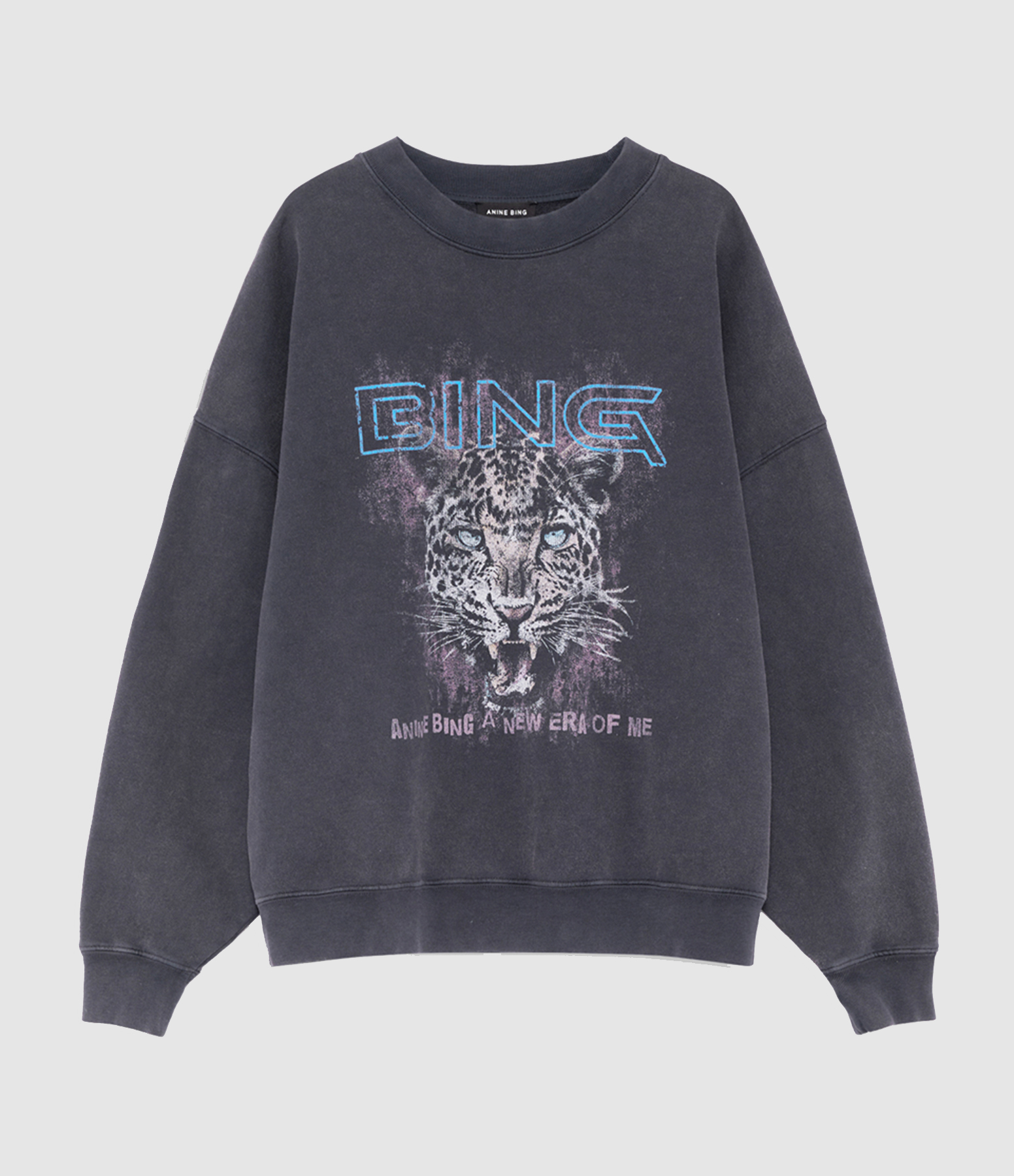 Sweatshirt Miles Leo Muse Washed Black