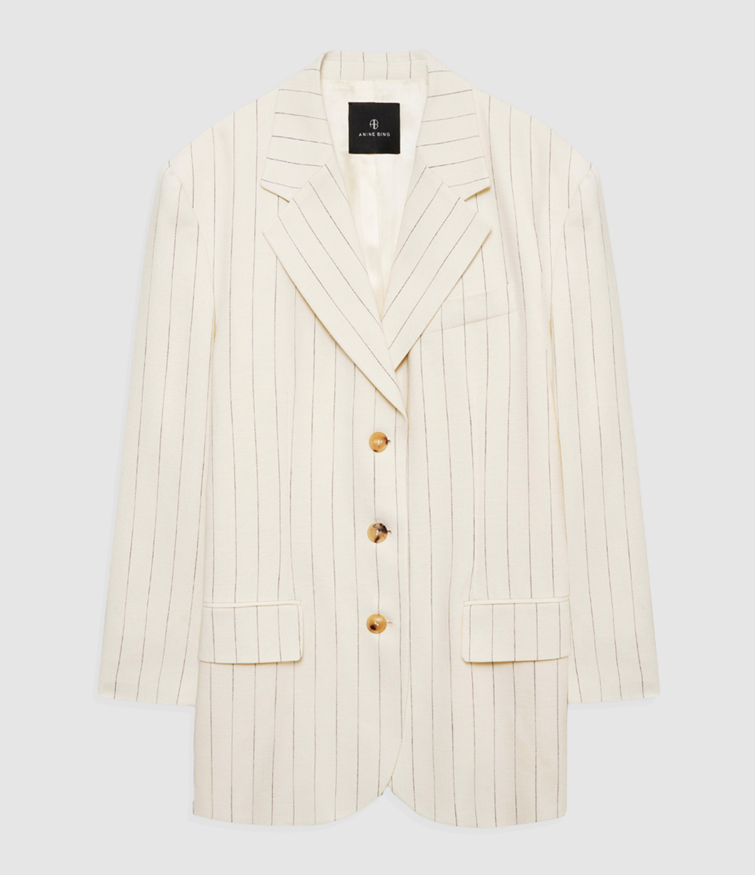 Blazer Sara Stripe Cream And Black