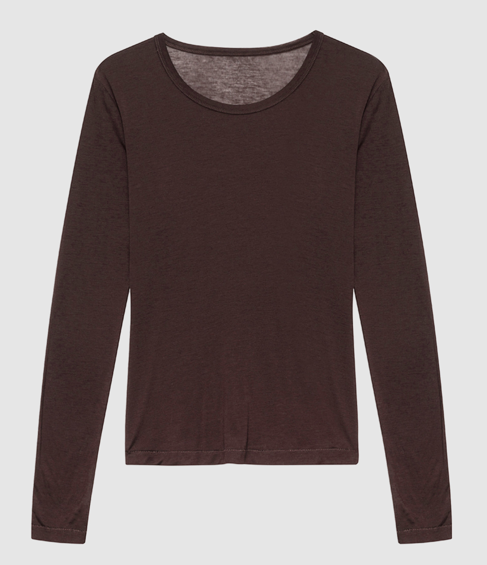 Tee Shirt Sylvie Marron Foncé