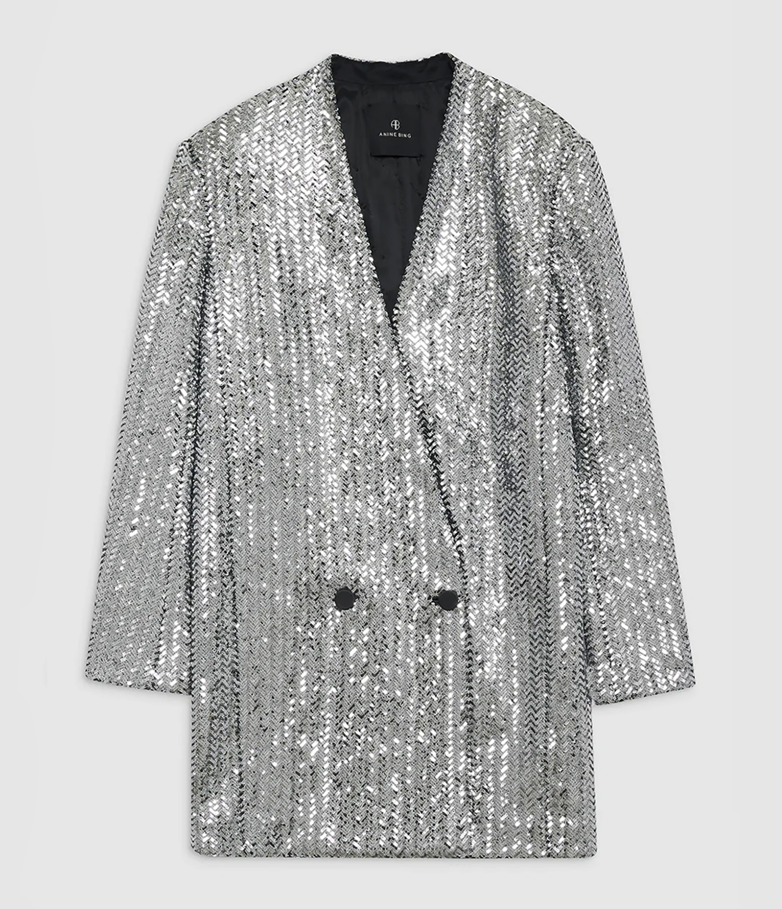 Robe  Blazer Courte Veneda Silver Sequin