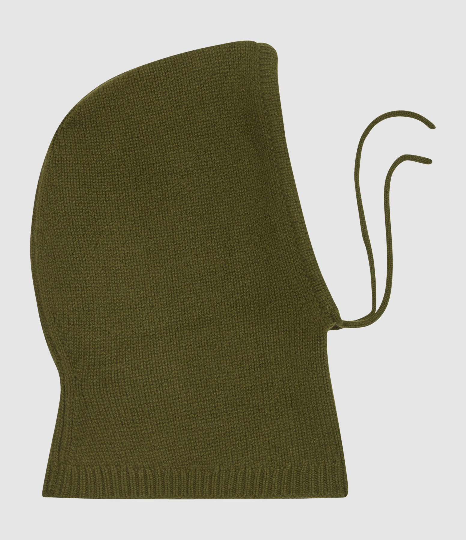 Cagoule Cachemire À Cordons Suzon Olive