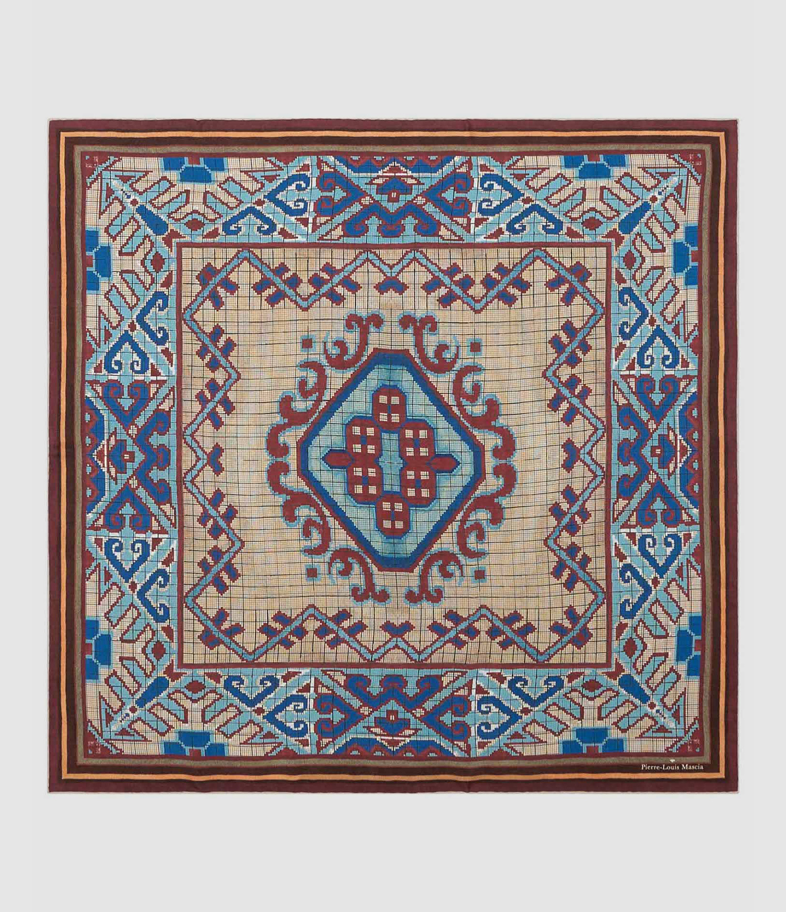 Foulard Aloeuw Soie Multicolore