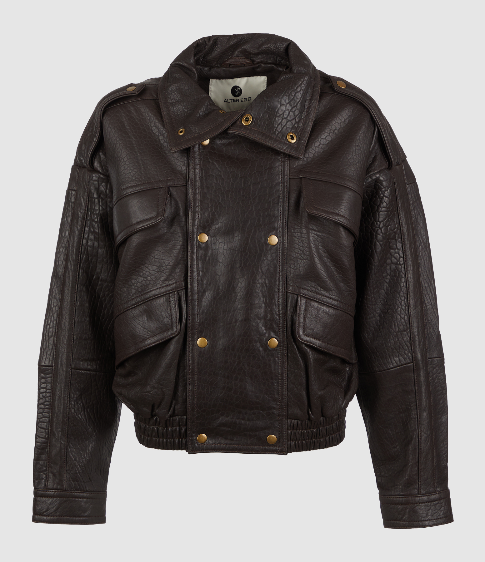 Veste Holly Leather Dark Brown