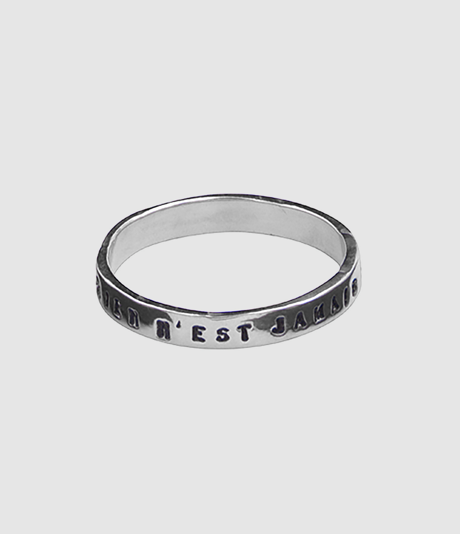 Bague Rien n'est jamais... Argent