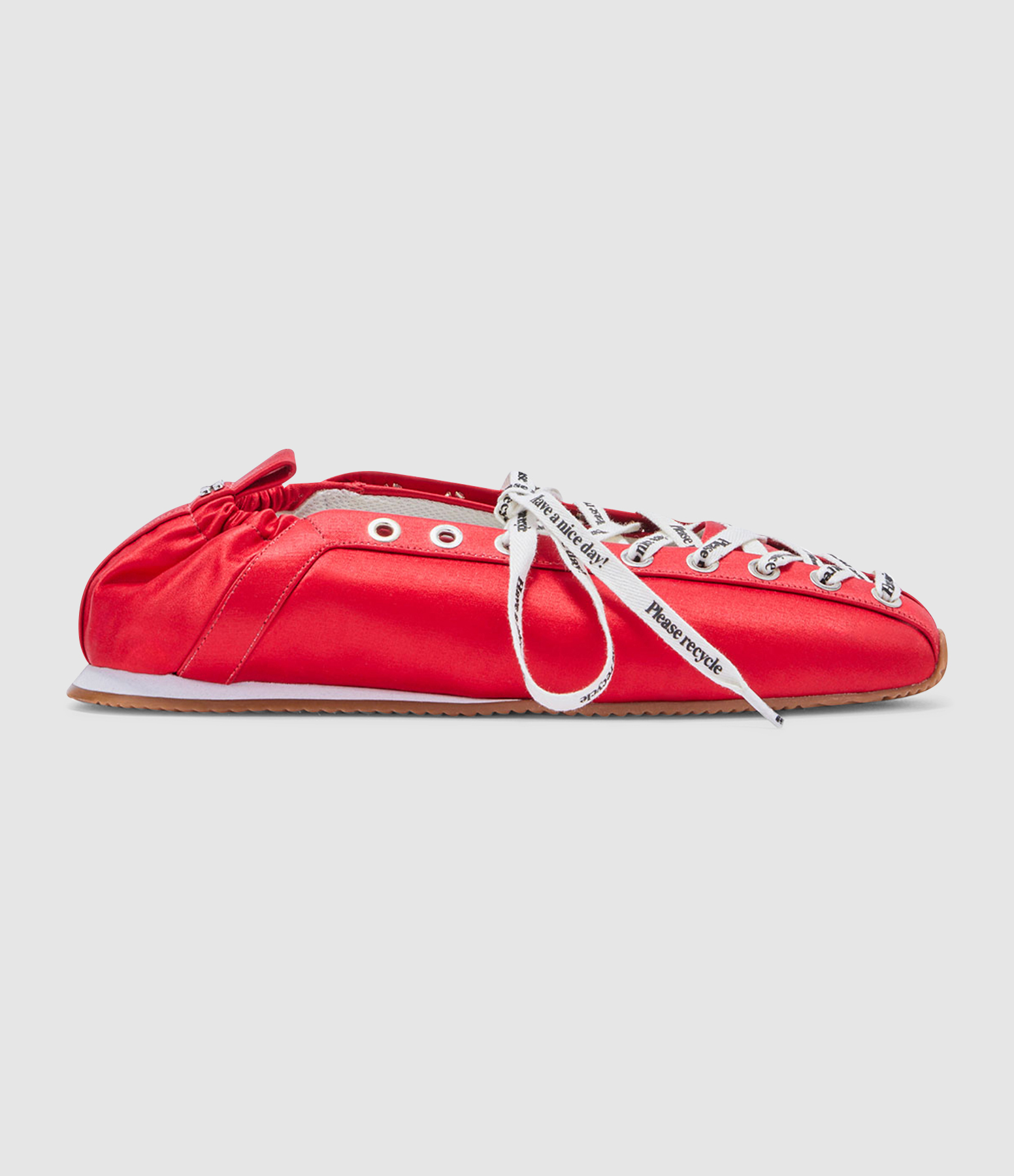 Ballerines Lace Up Sporty Goji Berry