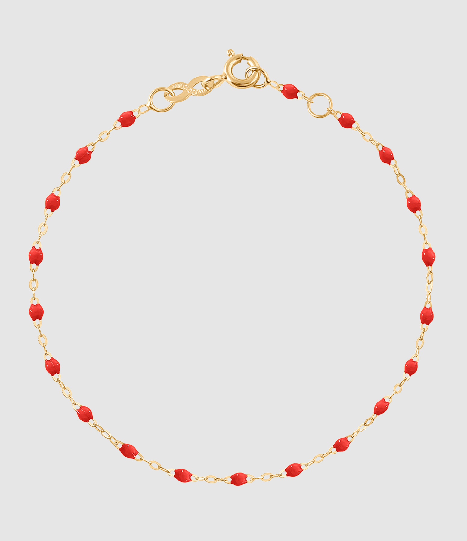 Chaîne de Cheville Perles Résine Or Jaune, 24 cm
