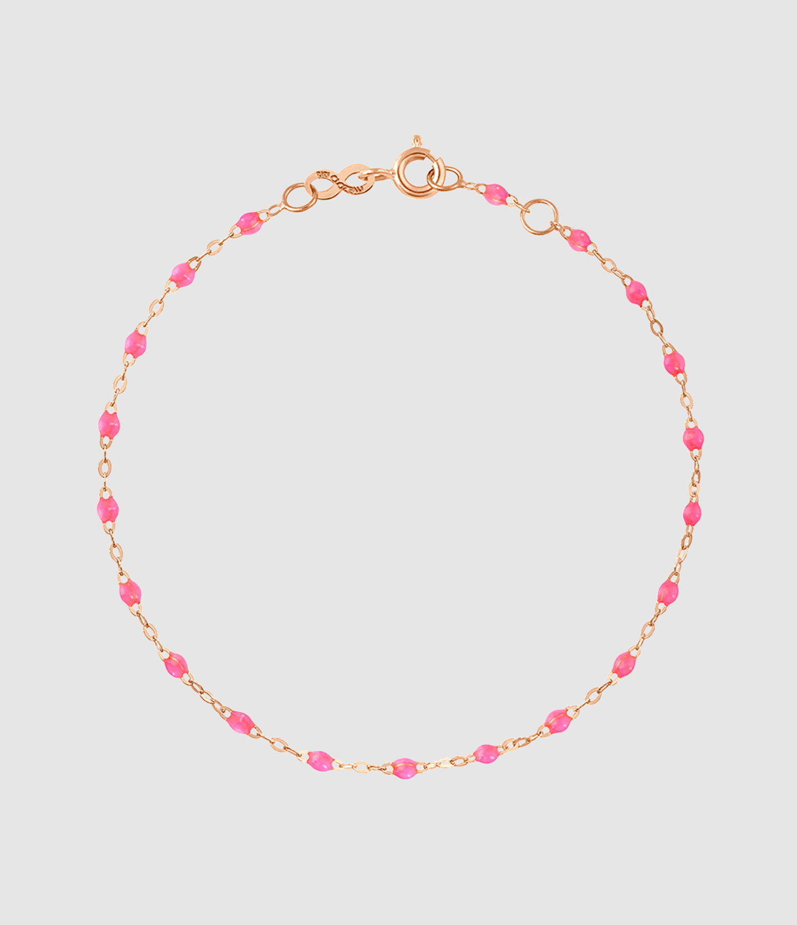 GIGI CLOZEAU - Bracelet Perles Resine 15cm Or