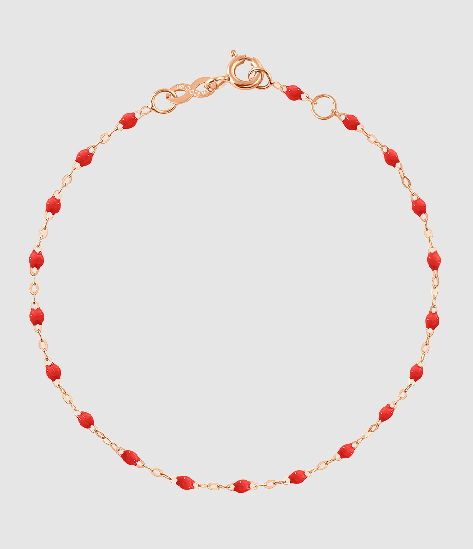 Bracelet Perles Resine 19cm Or 