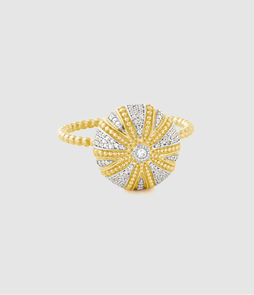 Bague Oursin MM Diamants Or Jaune