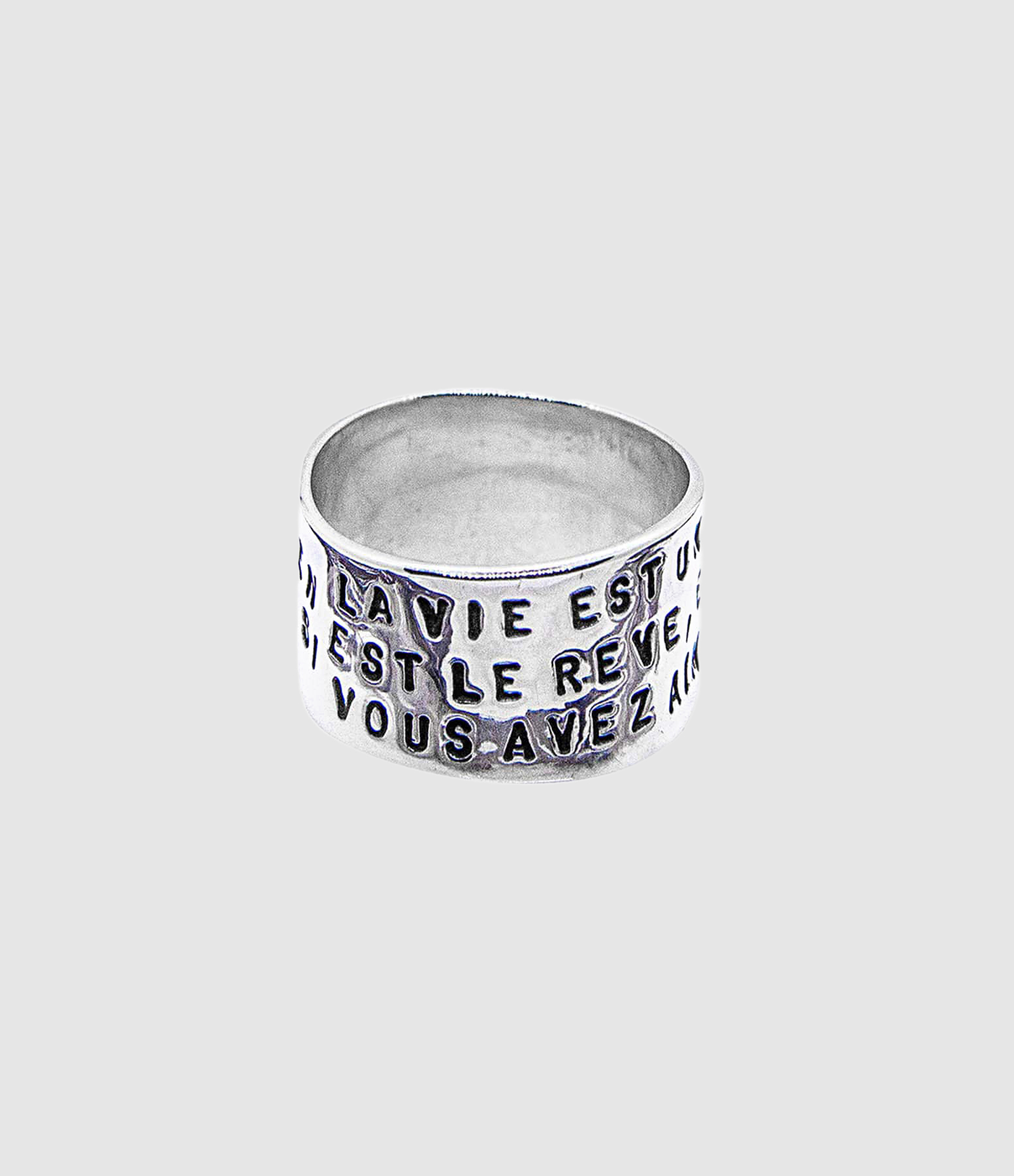 SERGE THORAVAL - Bague Love Bis Argent