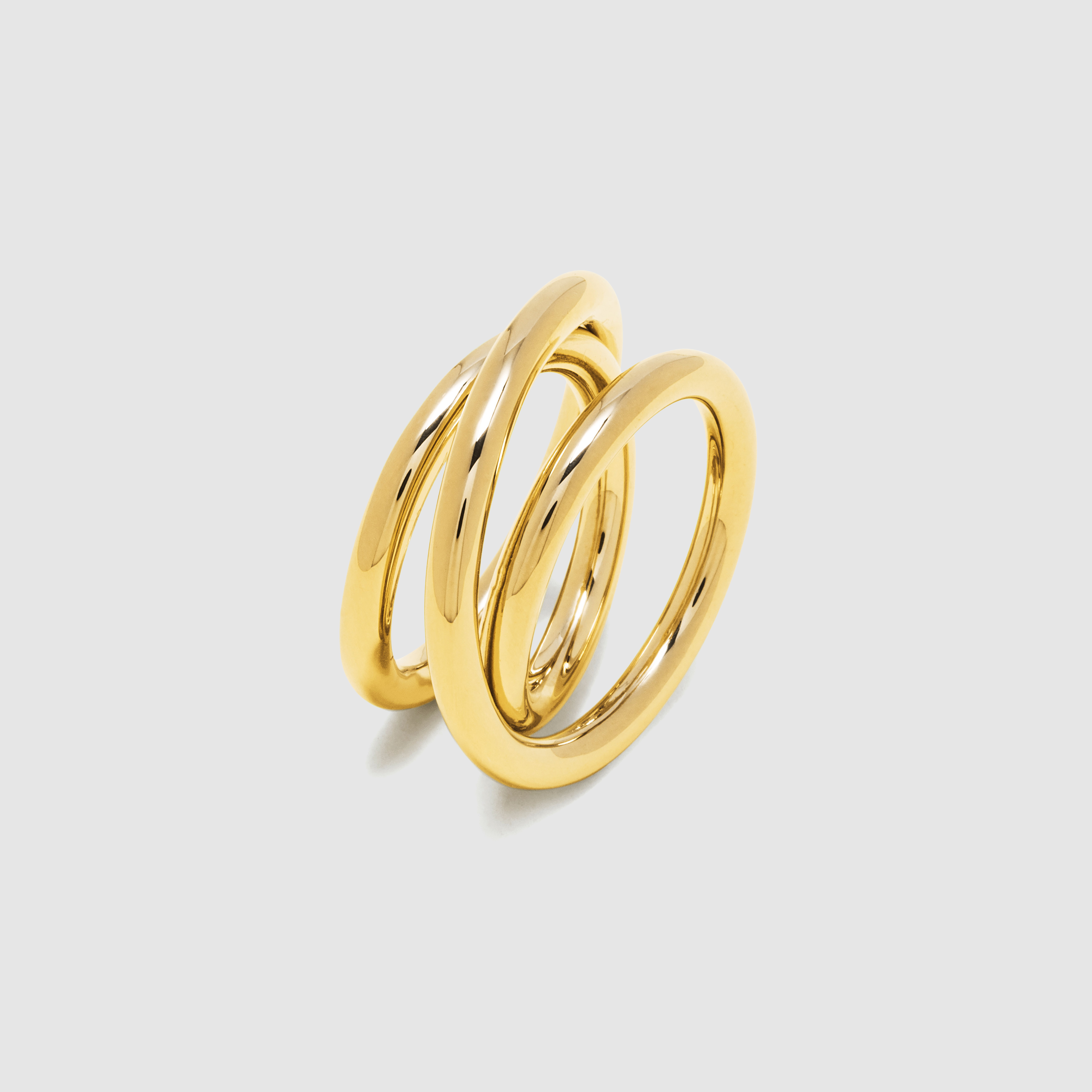 Bague Triple Spirale 3.0 Vermeil