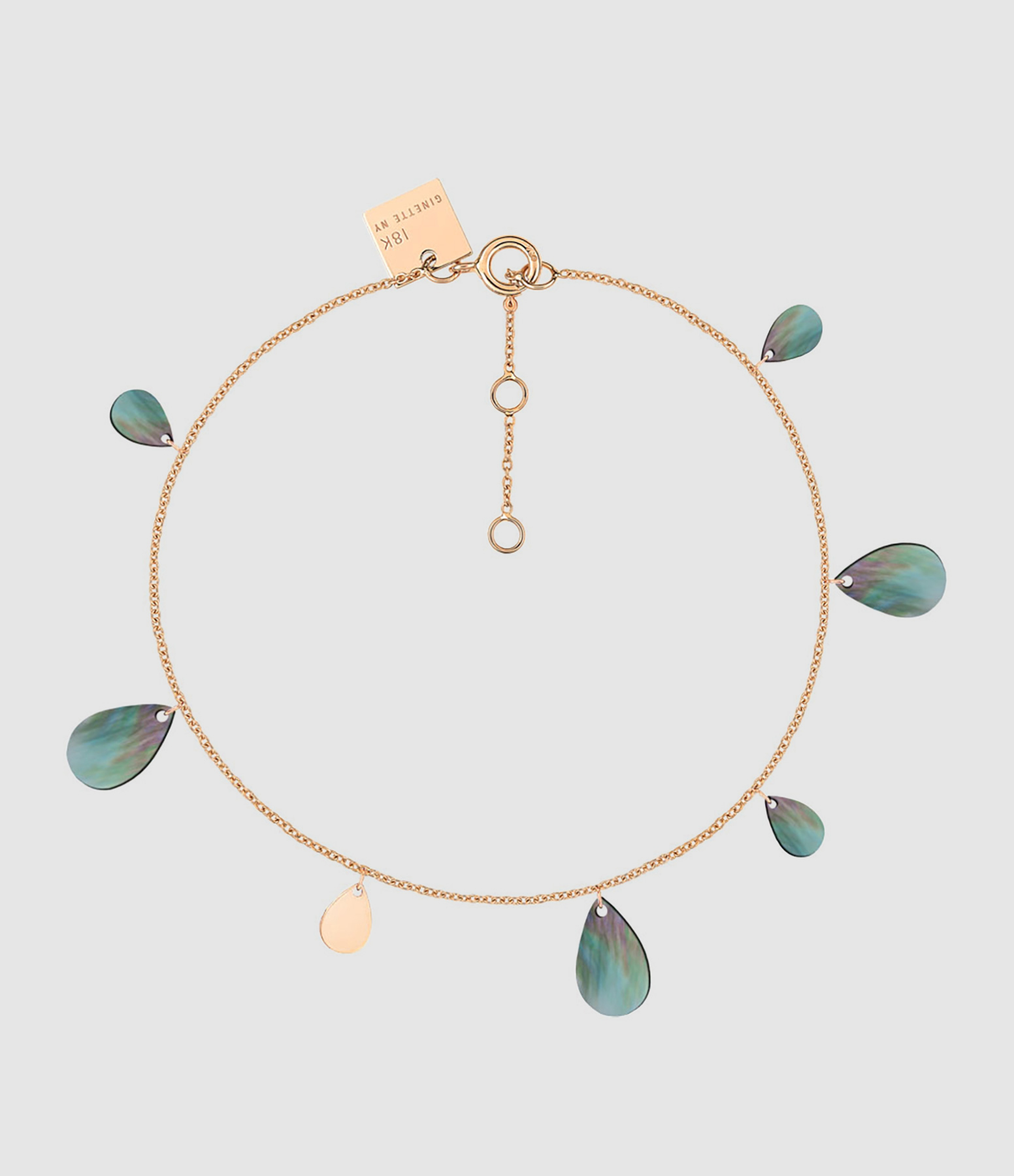 Bracelet Bliss Nacre Noire Or Rose