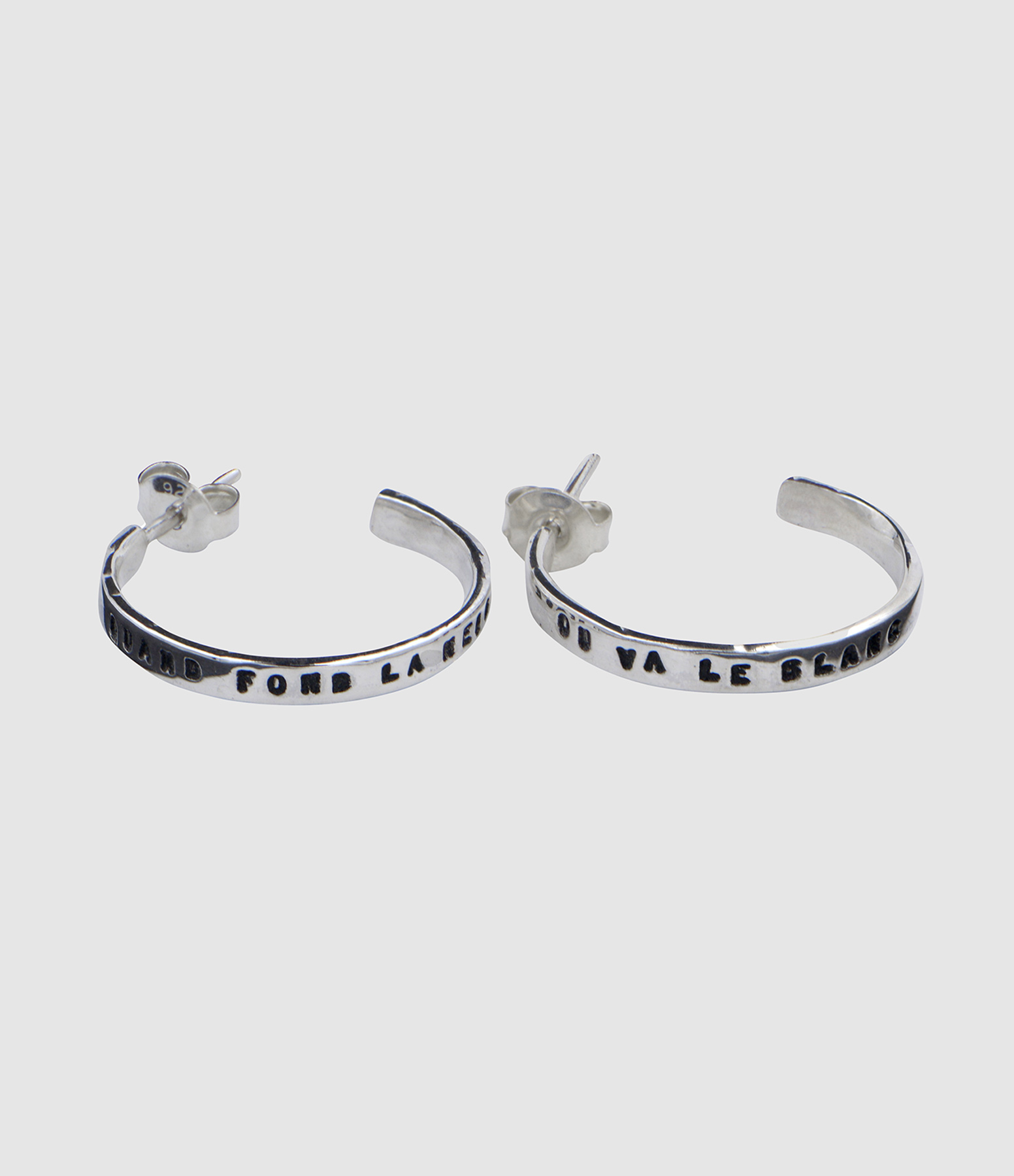 Créoles Quand fond la neige... Argent