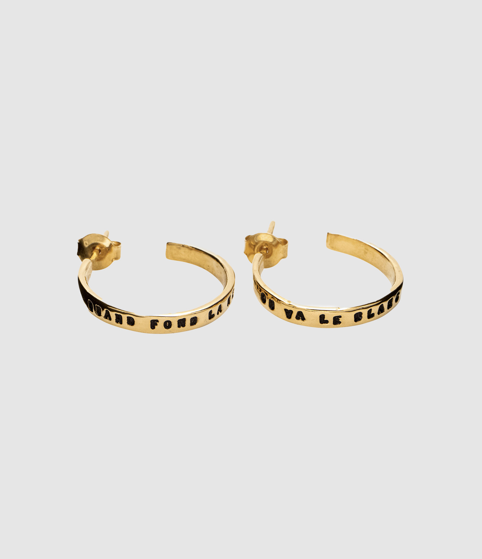 Boucles d'oreilles Quand fond la neige... Vermeil