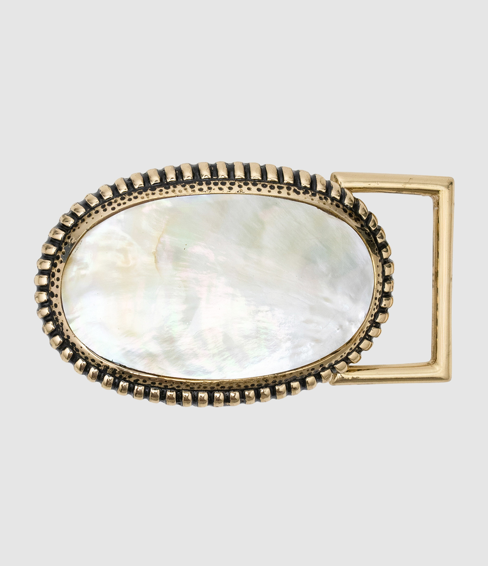 Boucle de Ceinture Dallas Doré Nacre