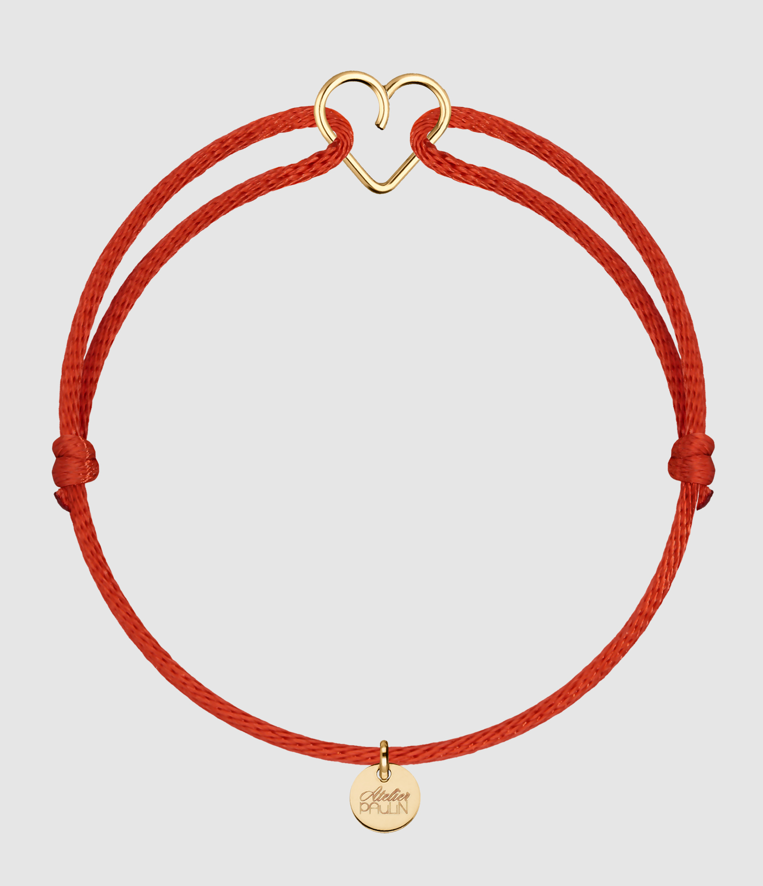 Bracelet Cordon Mini Cœur Gold Filled