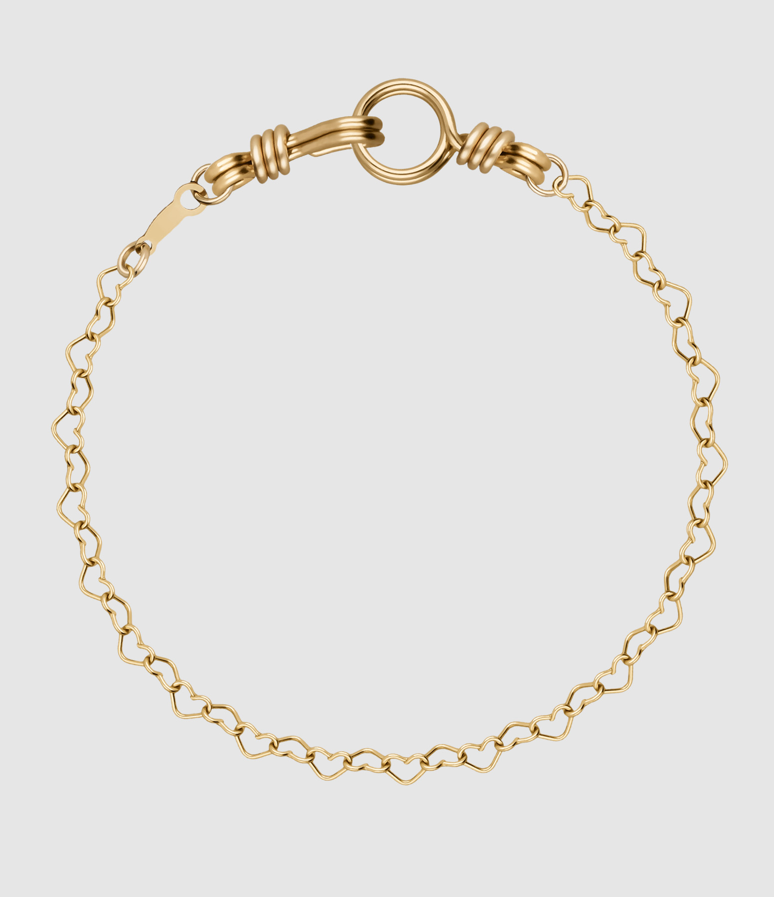 Bracelet Chaîne Cœur Attache moi Gold Filled