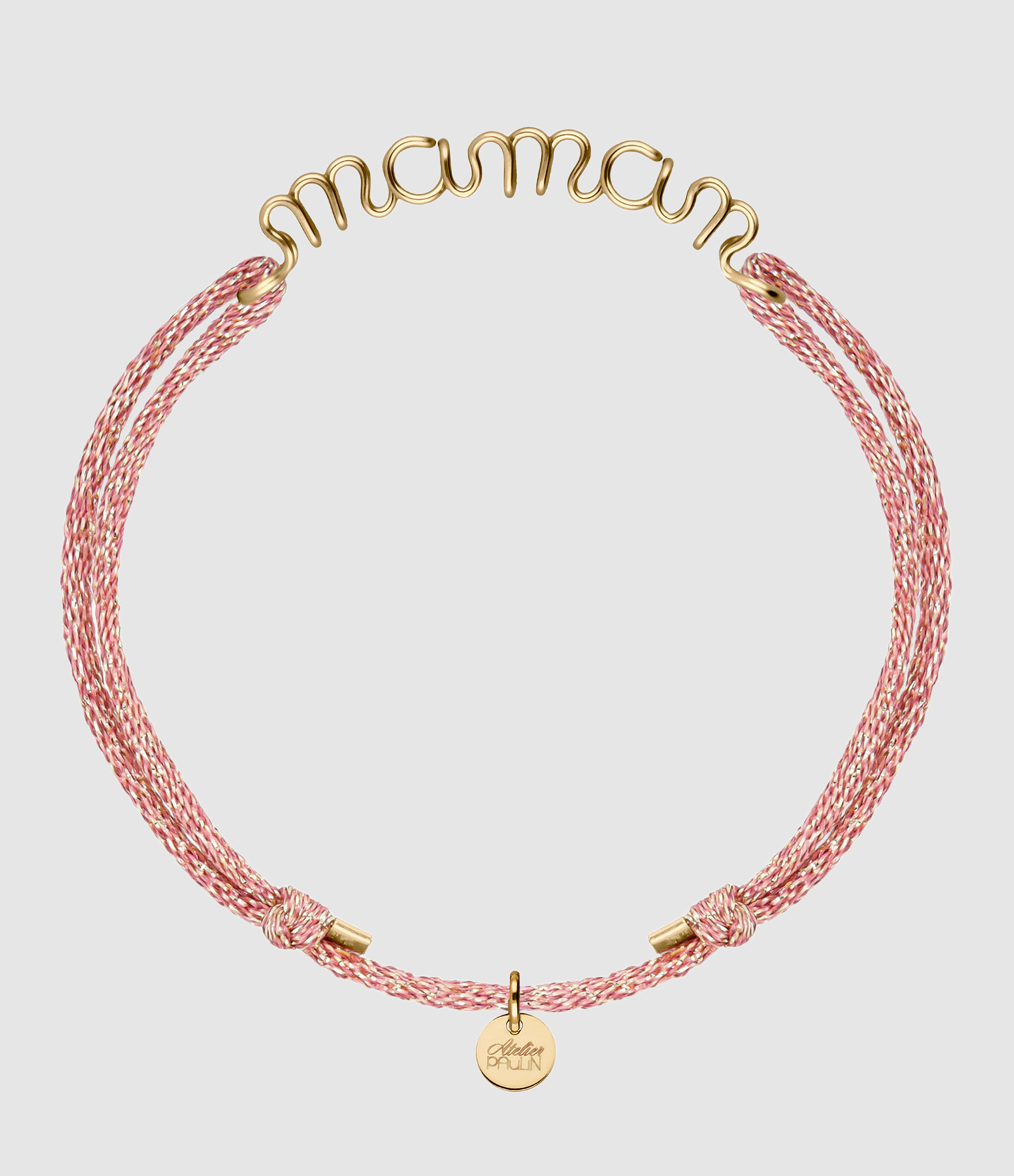 Bracelet Cordon Lurex Maman Gold Filled
