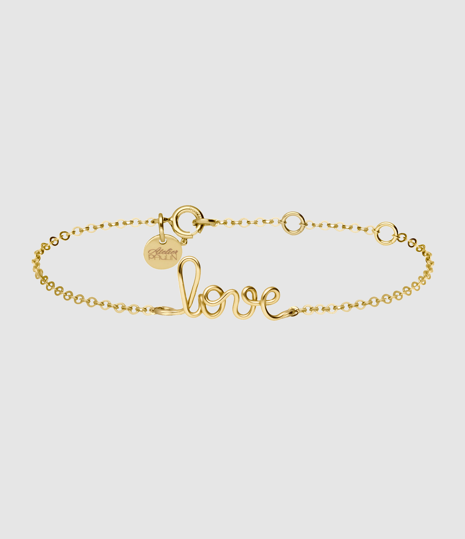Bracelet Richelieu Love Gold Filled