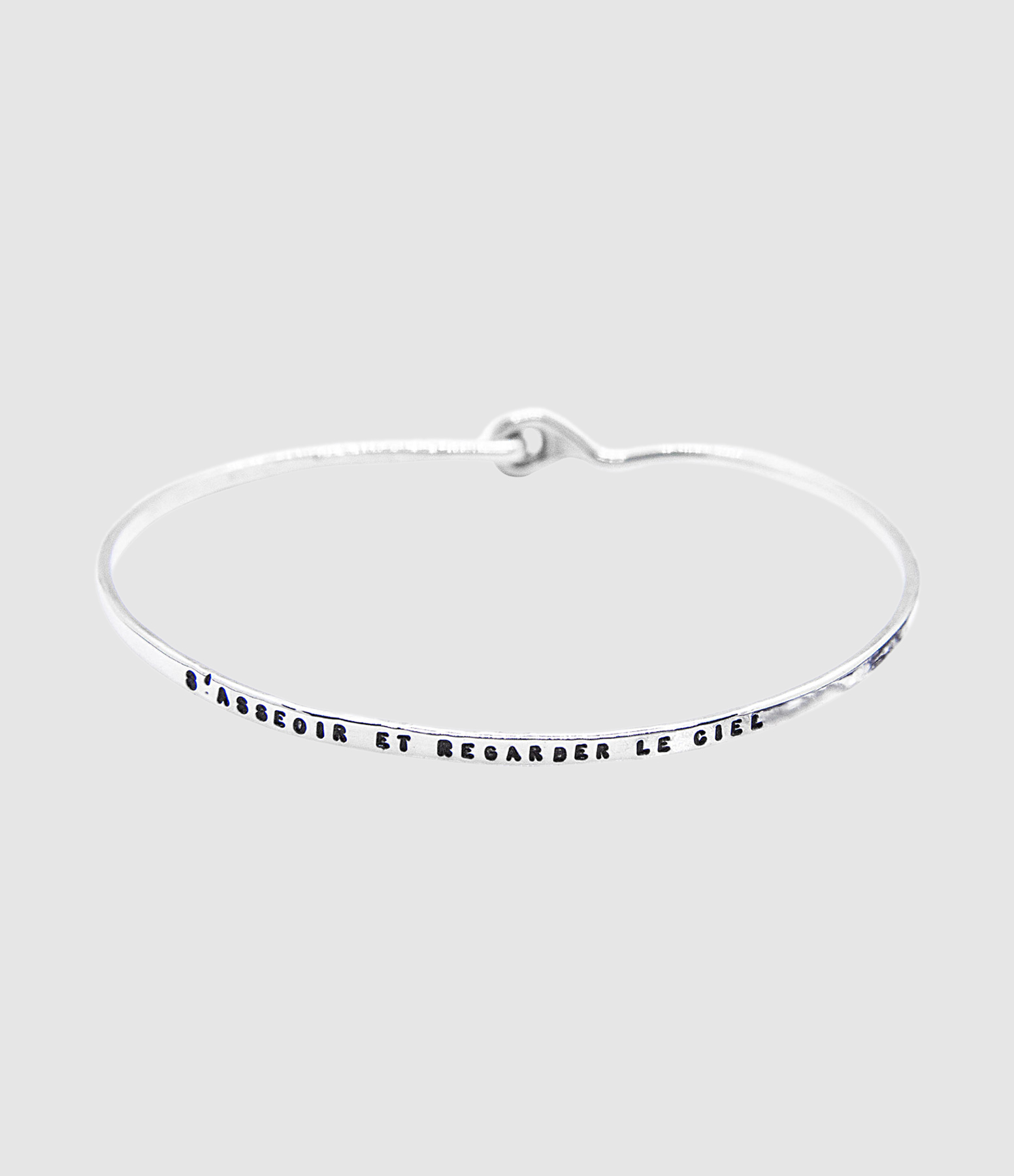 Jonc Fin S'asseoir Argent