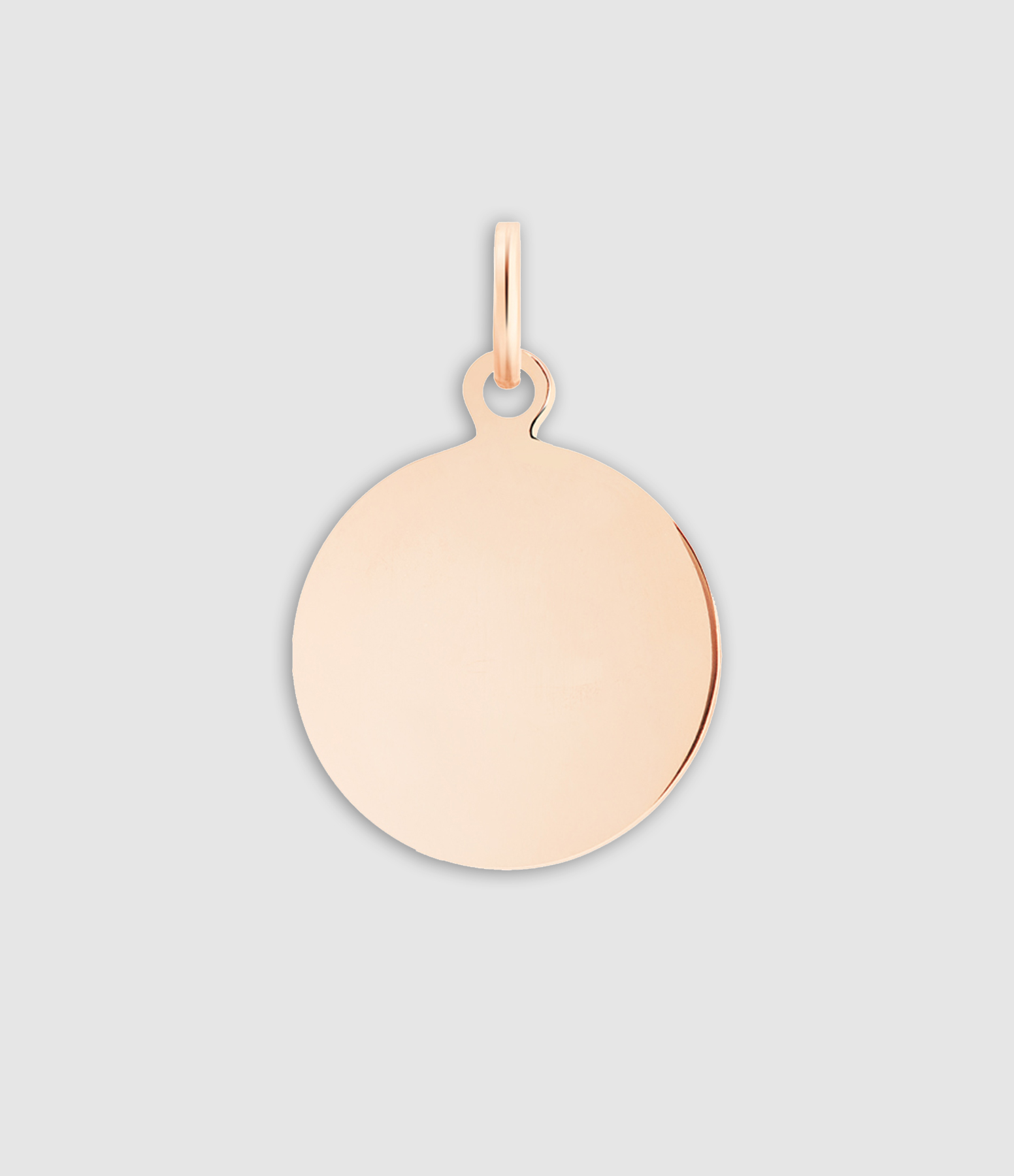 Pendentif Mini Disque Or Rose