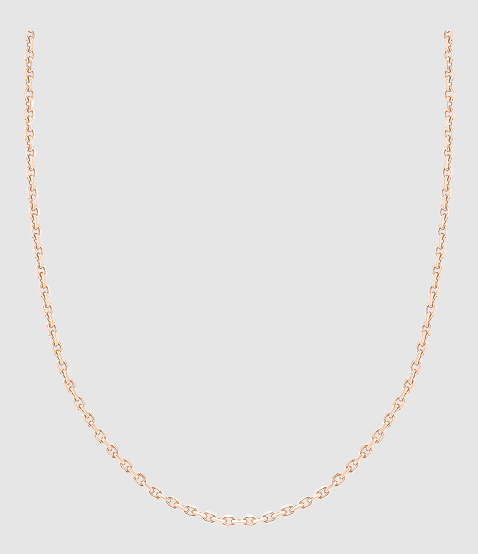 Chaîne Maille Forçat Diamantée Or, 40 cm