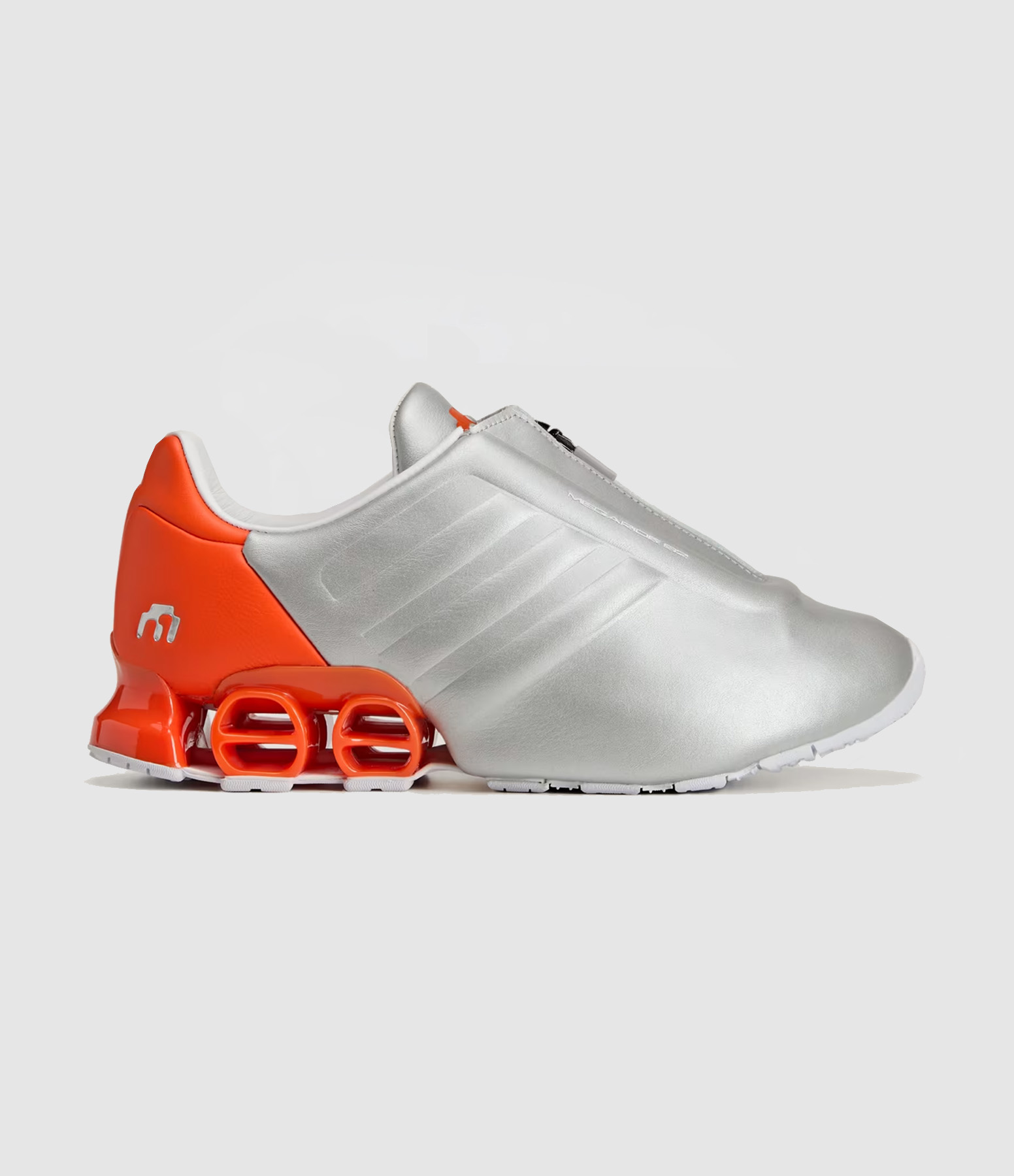 Baskets Megaride S2 Silver Met./Power Blue/Semi Impact Orange, Collaboration Adidas X Miaou