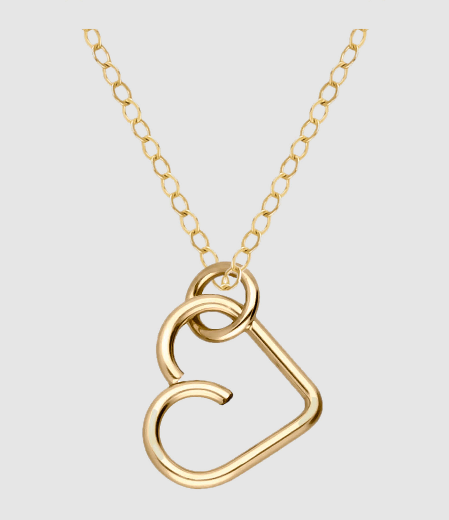 Collier Lucky One Cœur Gold Filled, Collection Charms