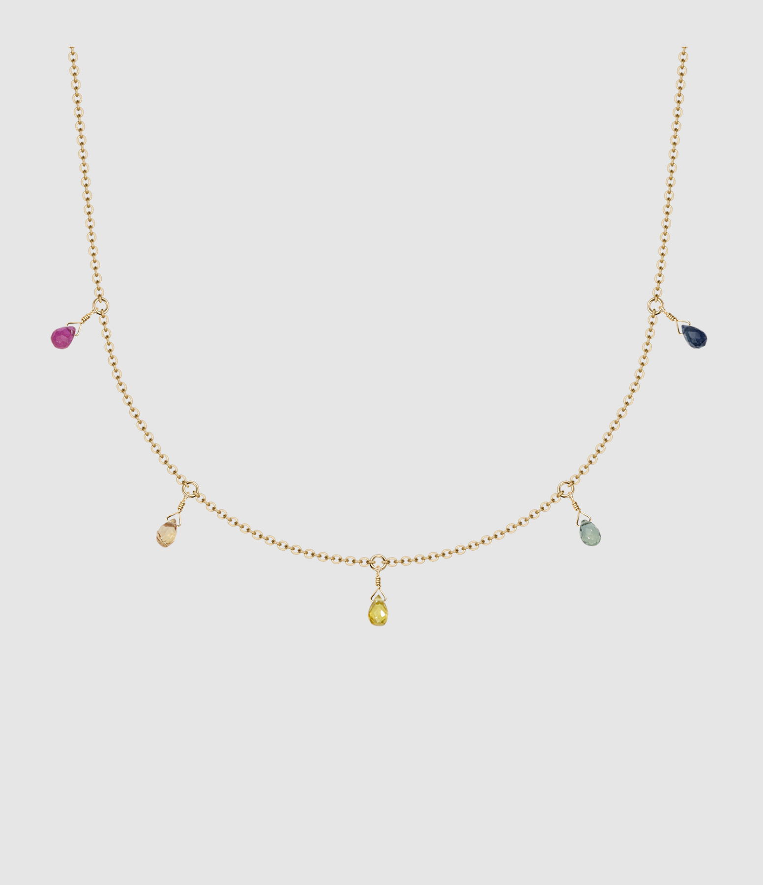 Collier Luna Saphir Rainbow Multico