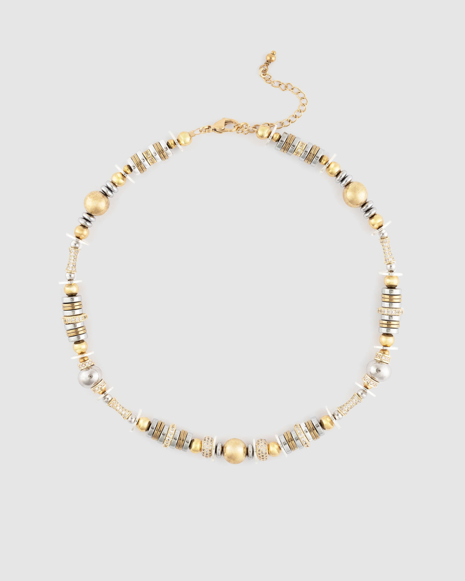 Collier Nefertiti Or Argent
