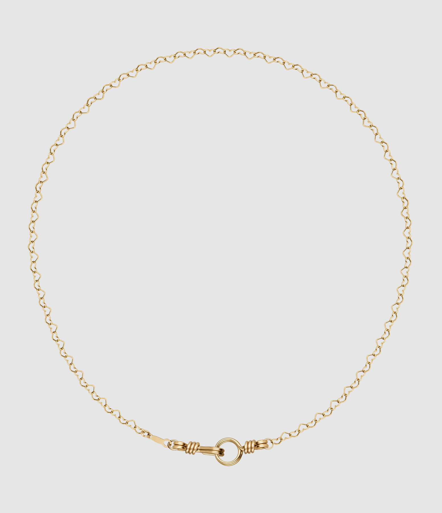 Collier Ras de Cou Cœur Attache moi Gold Filled