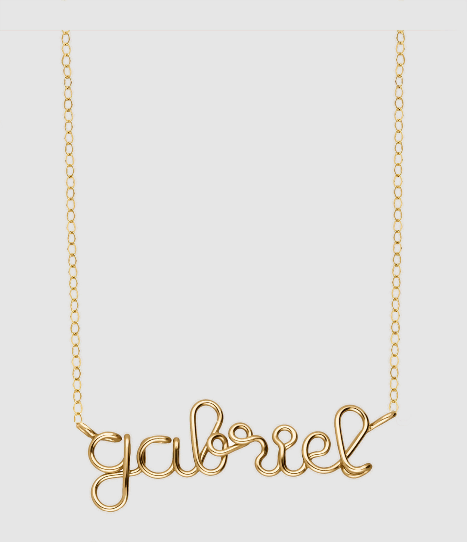 Collier Richelieu Gold Filled Jaune, Personnalisable