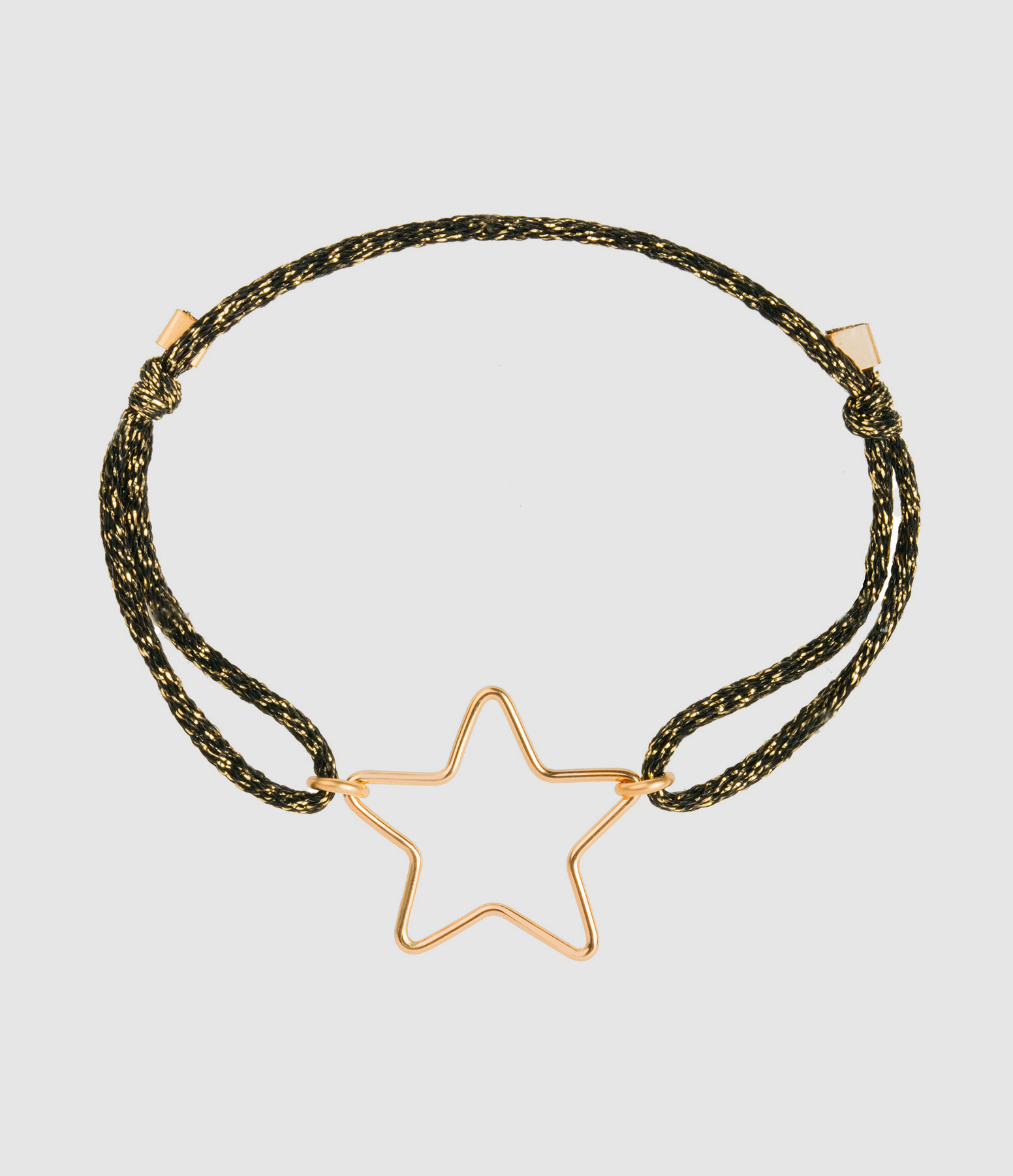 Bracelet Cordon Lurex Stardust Mini Étoile Gold Filled