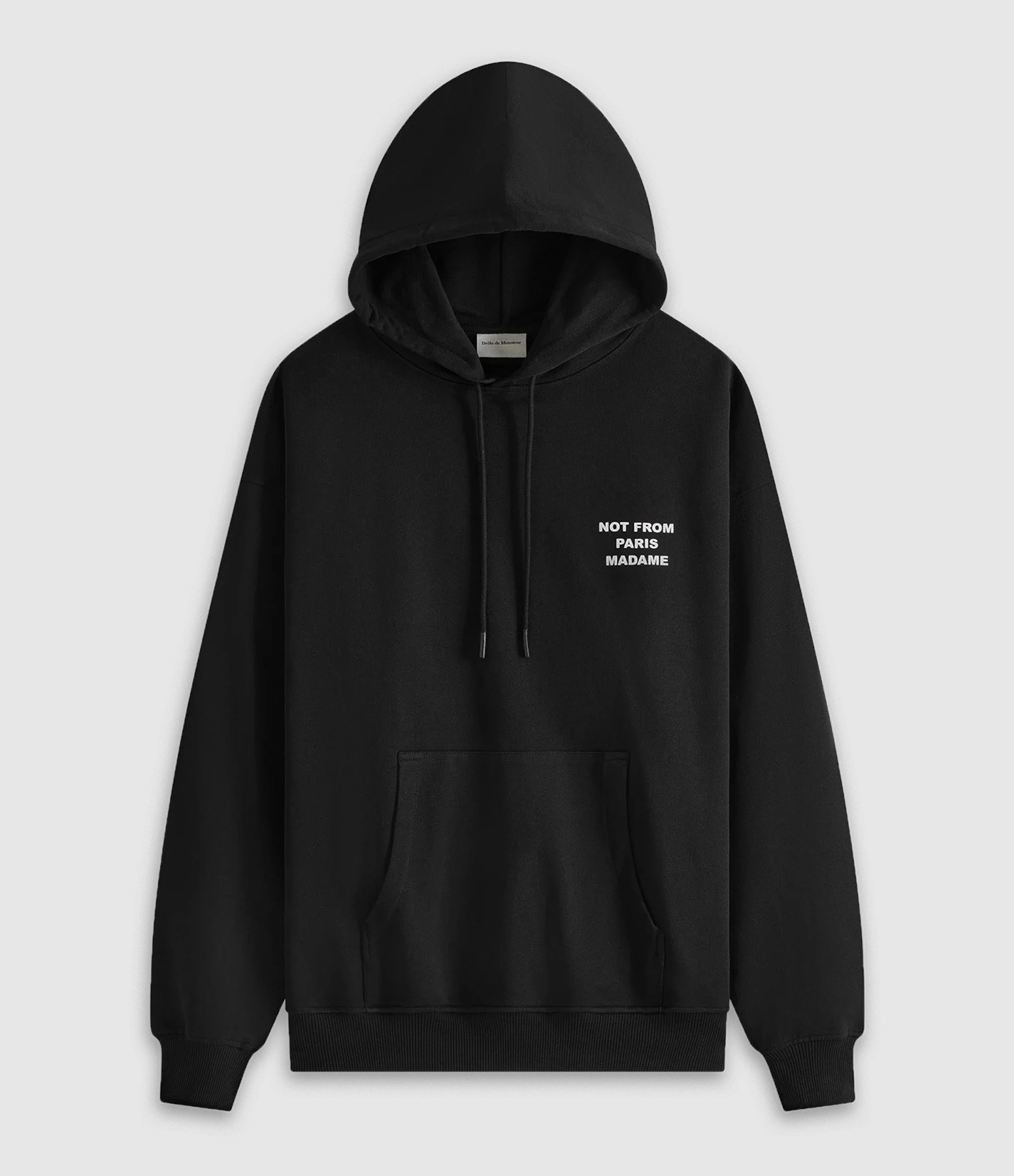 Sweatshirt Hoodie Le Slogan Black