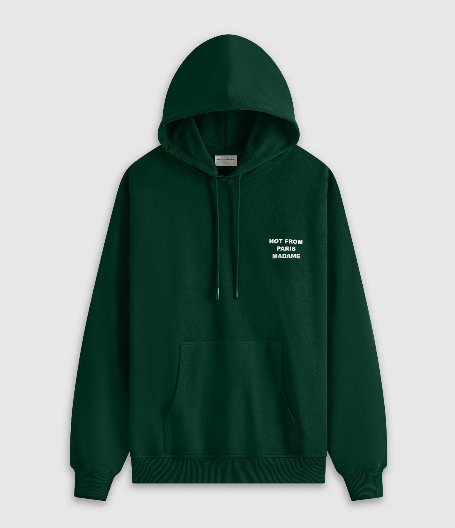 Sweatshirt Hoodie Le Slogan Dark Green