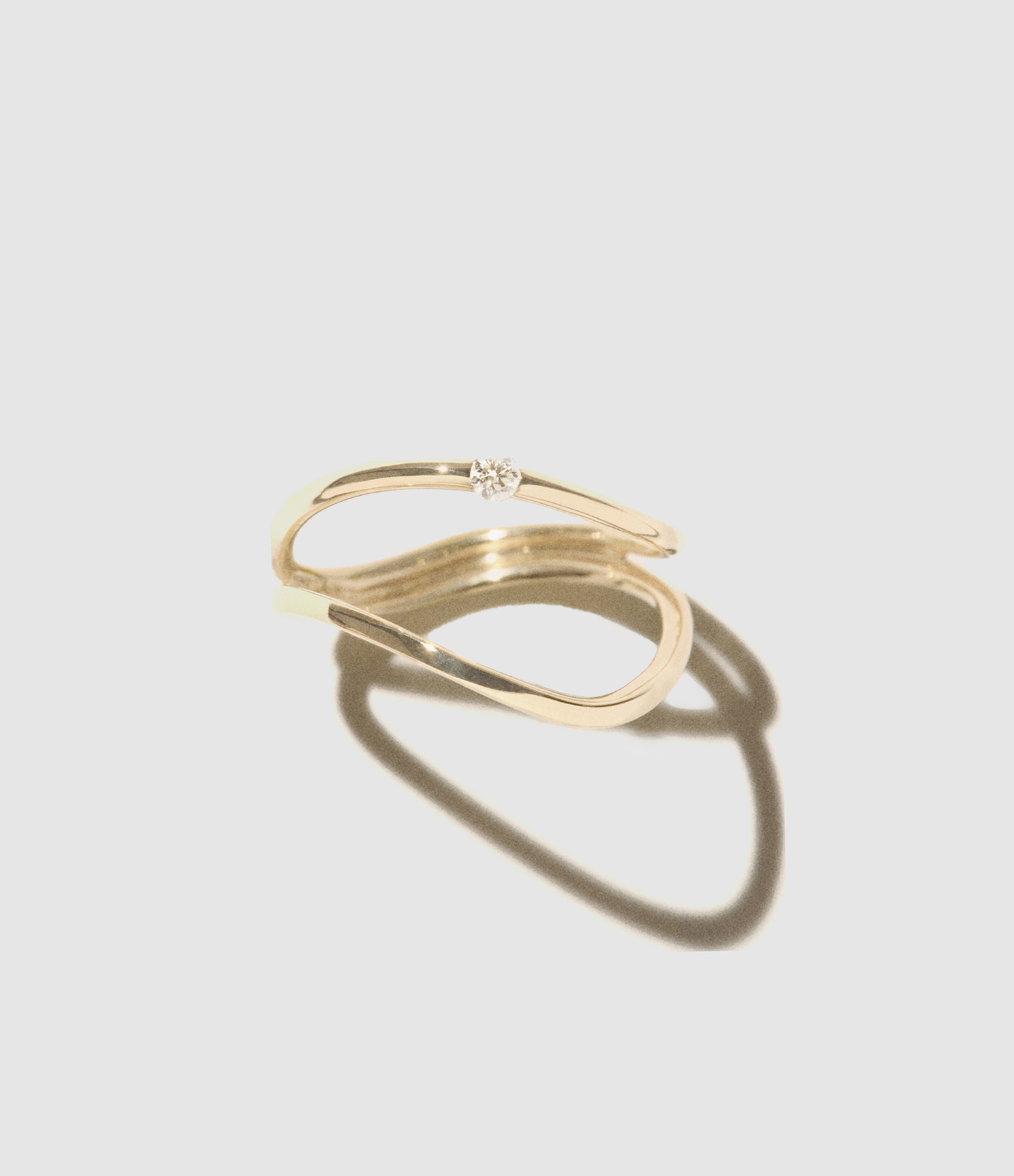 Bague Dune n°2 Diamants Or Jaune