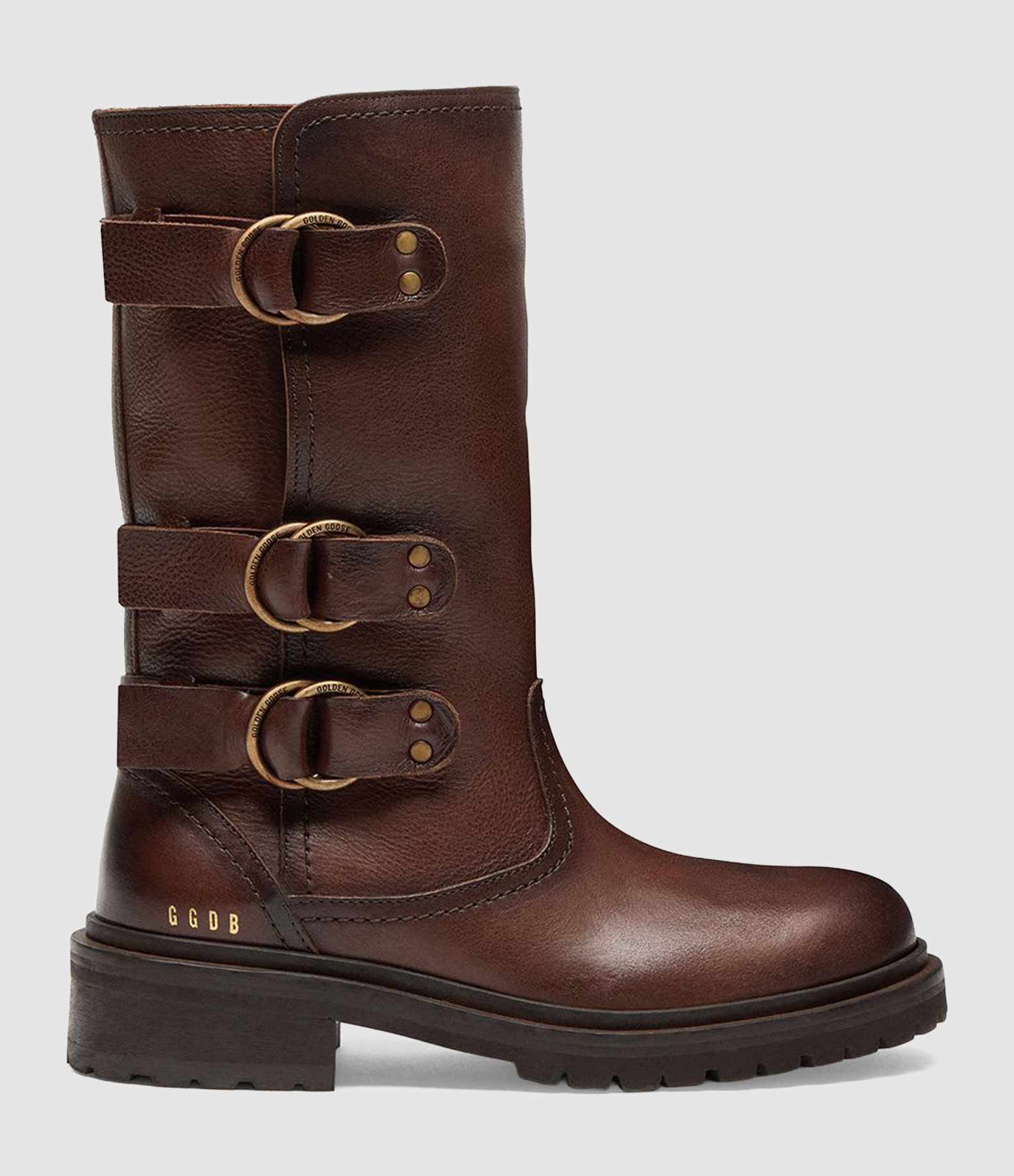 Bottes Kurt With Straps Cognac