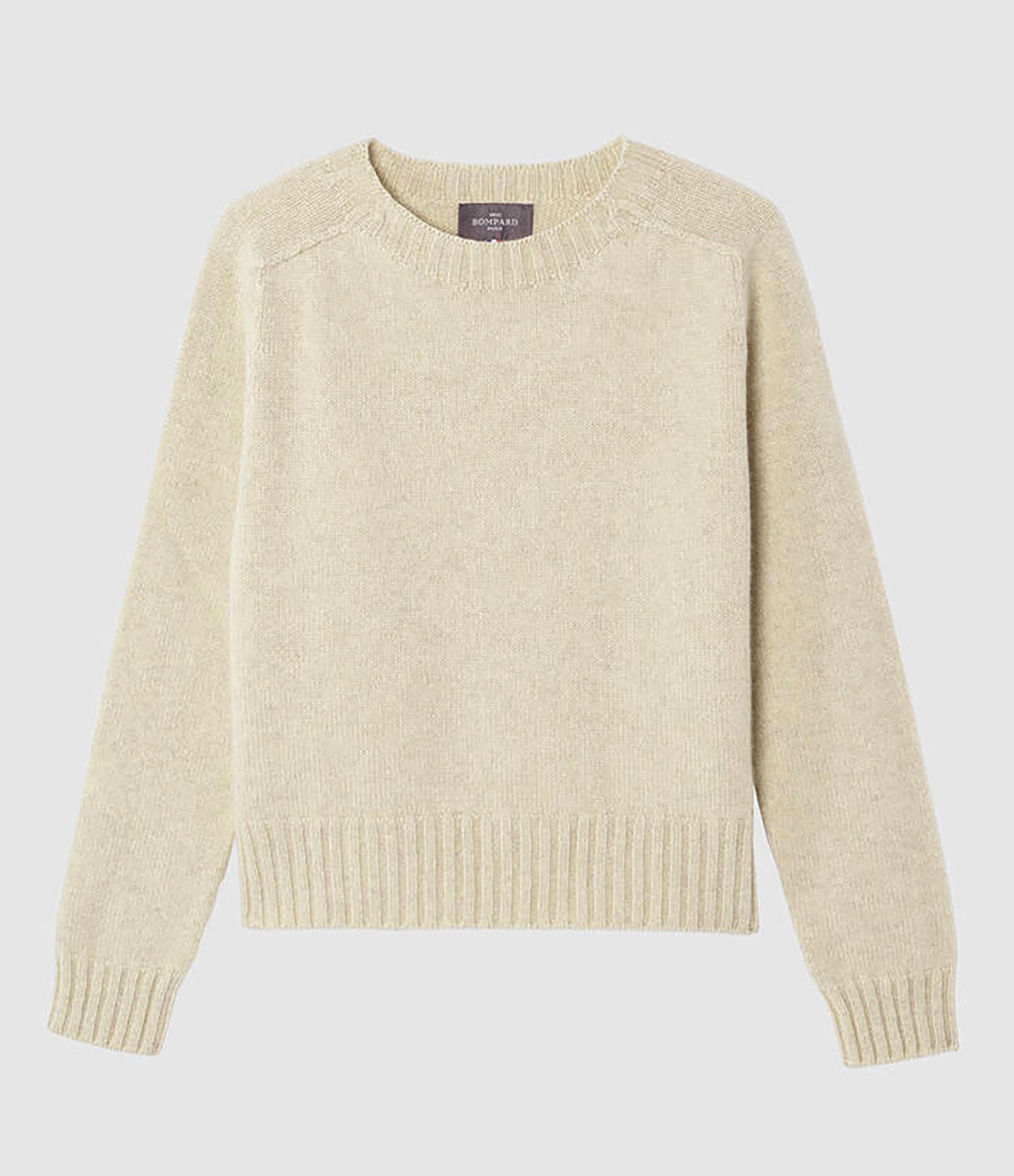 Pull Col Rond Cachemire Avoine