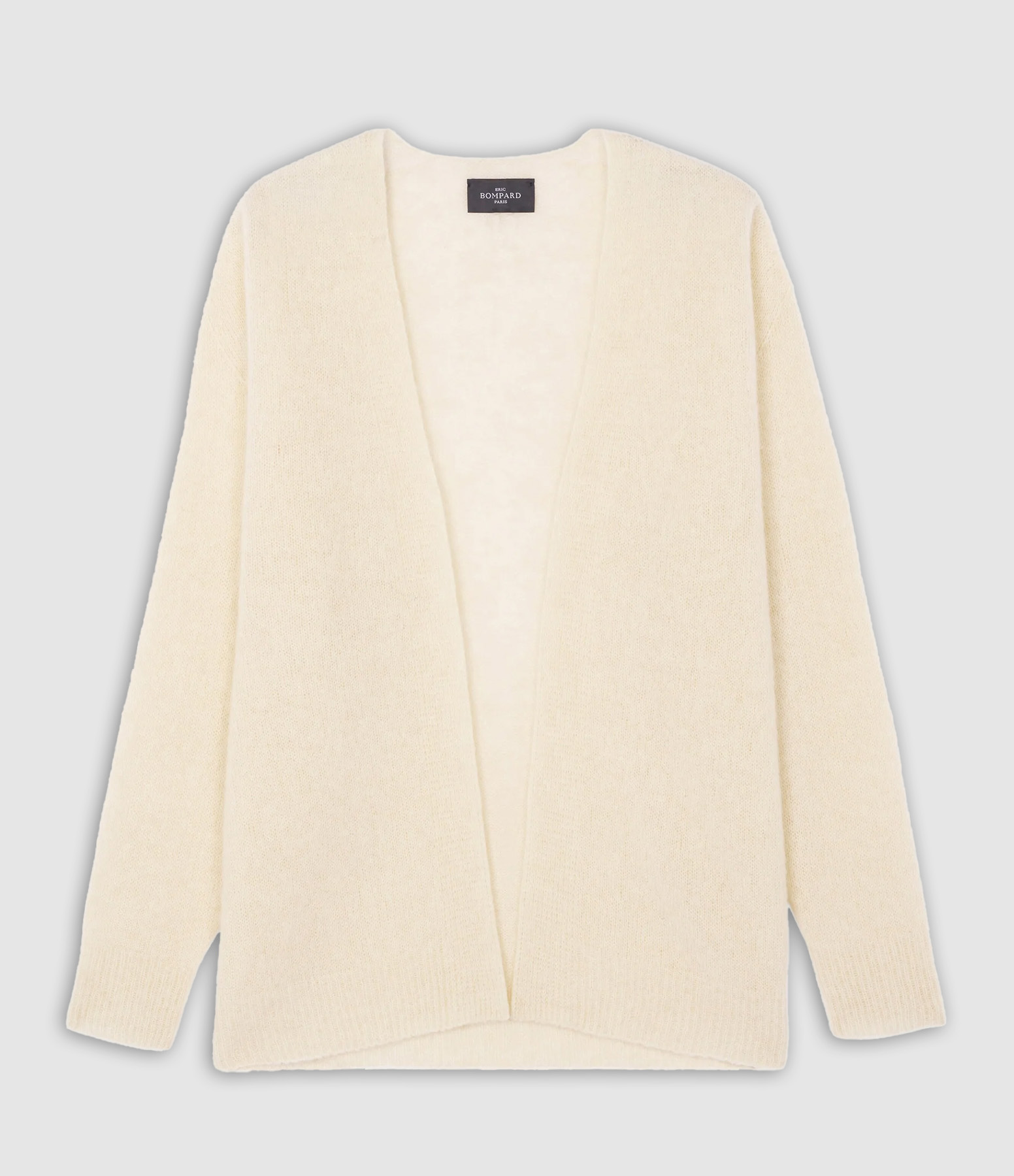 Gilet Long Oversized Cachemire Plume Naturel