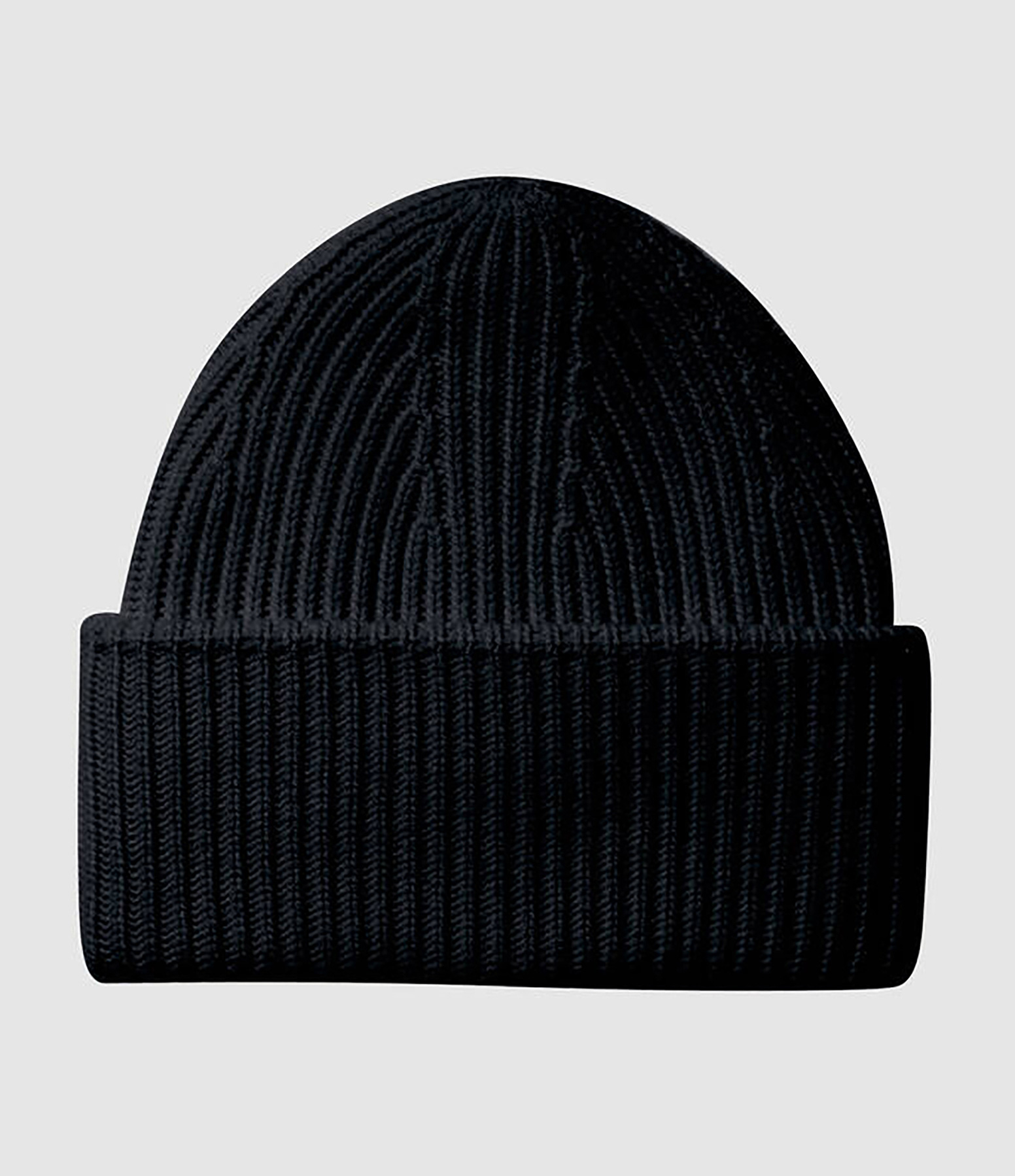 Bonnet à Côtes Cachemire Noir