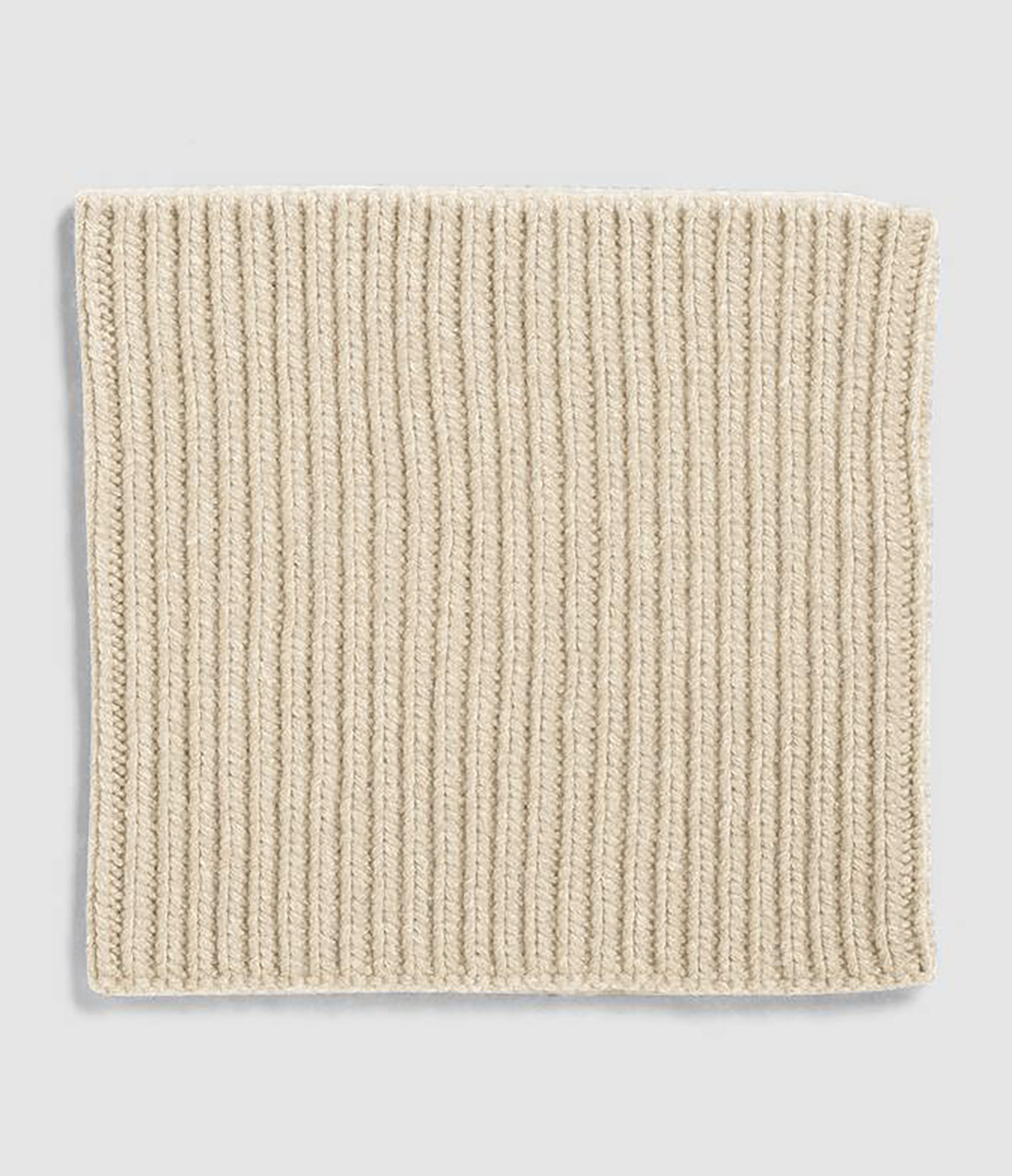 Tour de Cou à Côtes Cachemire Avoine, 12 Fils