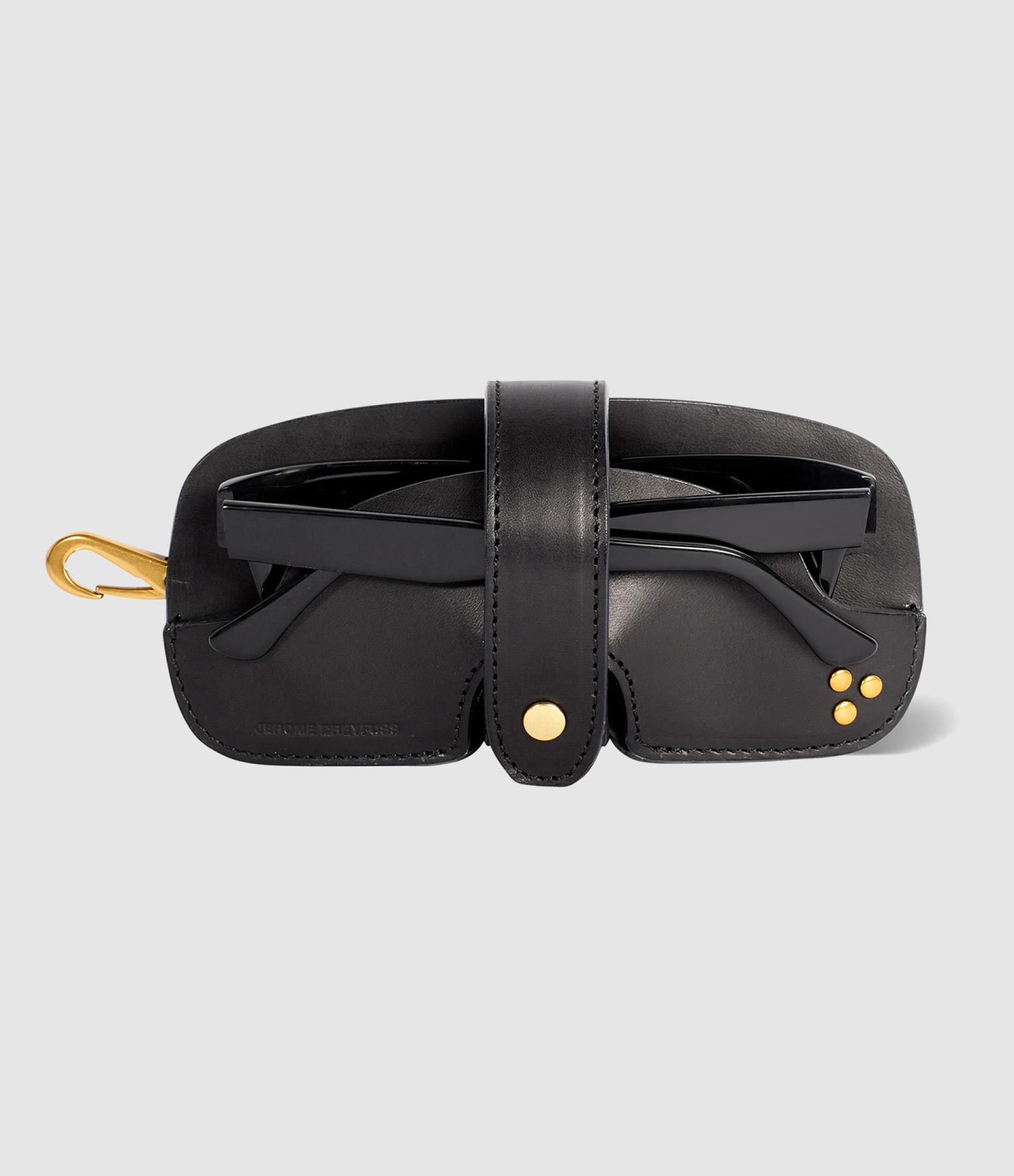 Pochette Étui Lunette Noir Brass