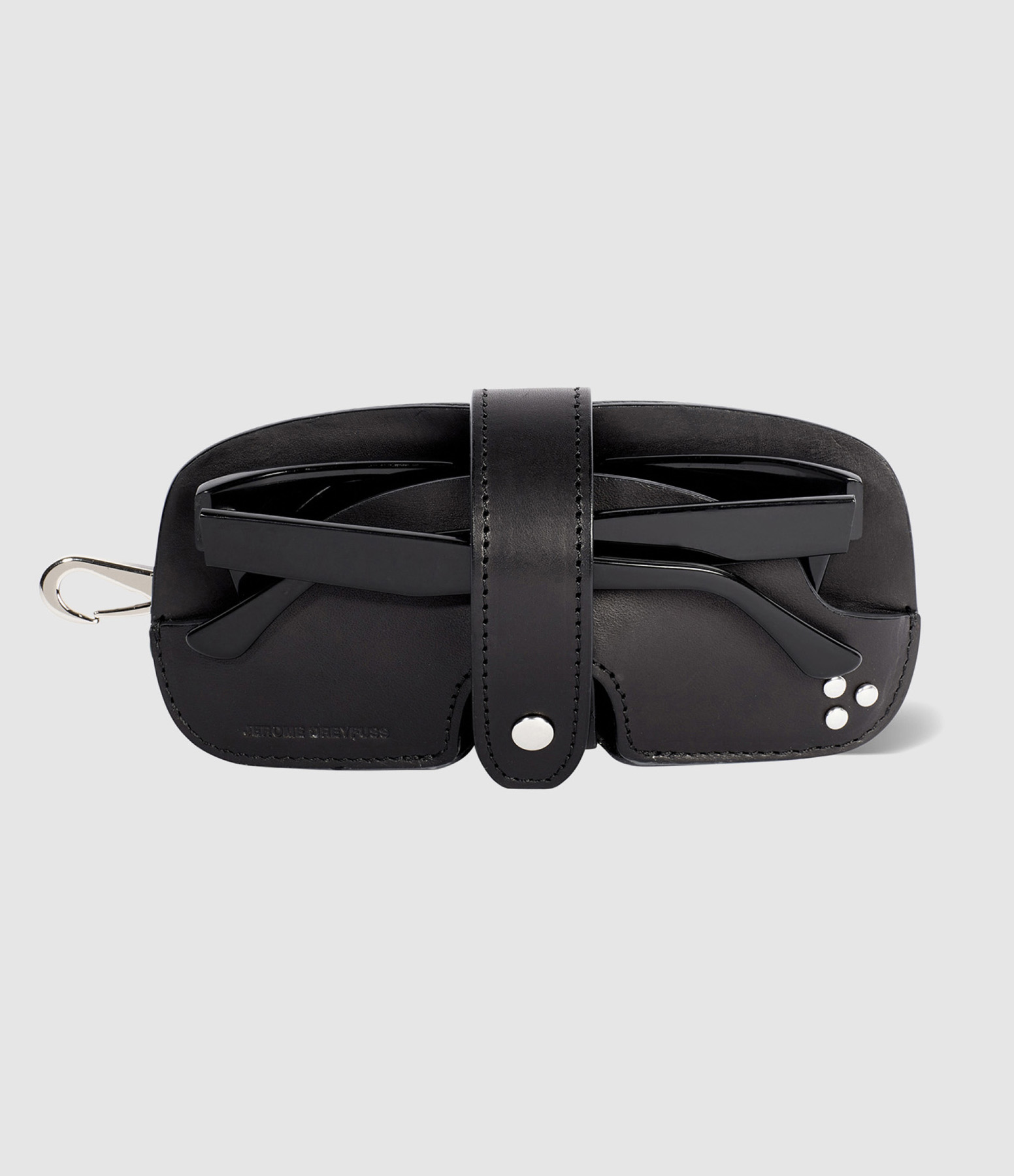 Pochette Étui Lunette Noir Silver