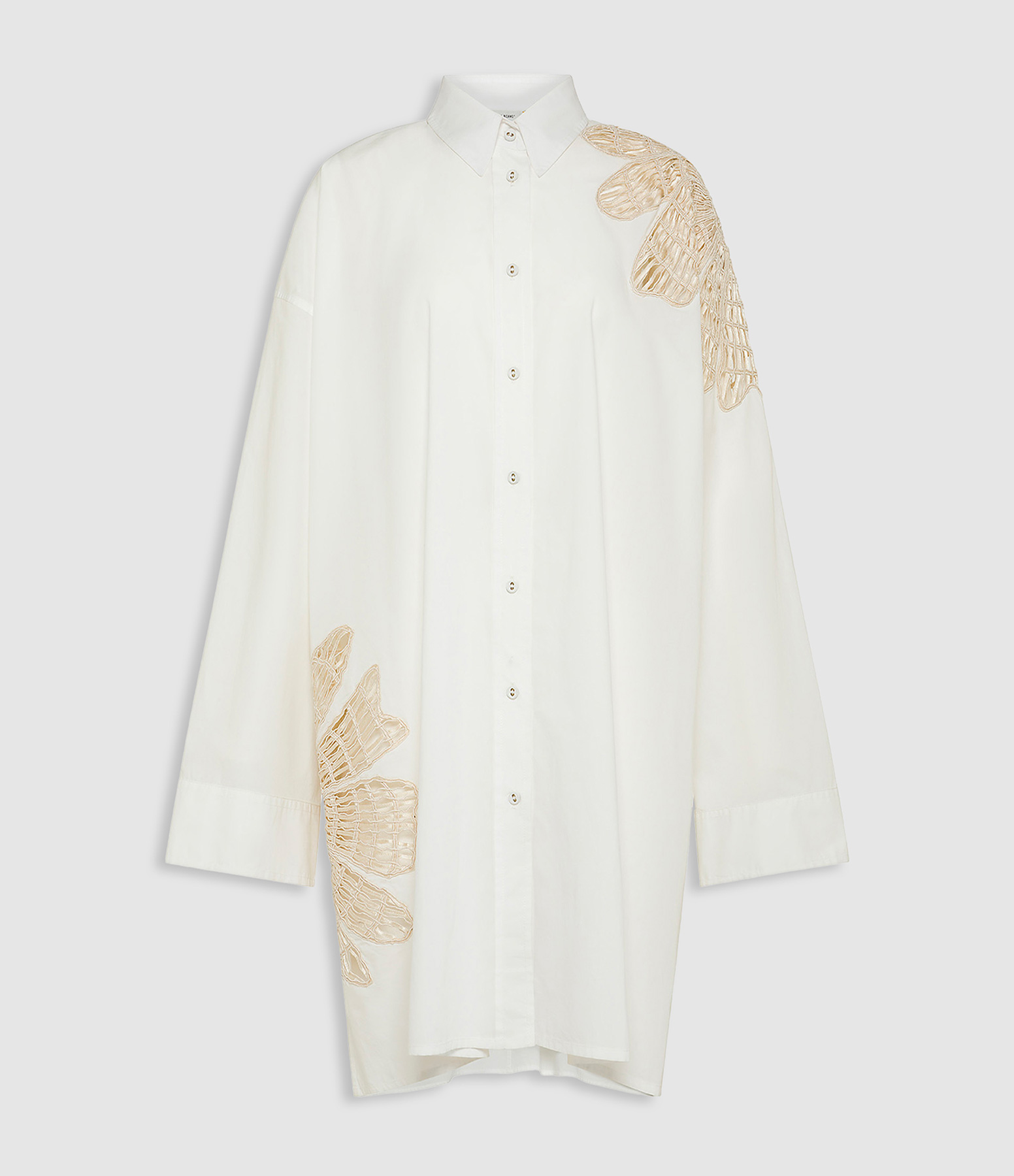 Robe Botanical Flower Embroidery Giglio