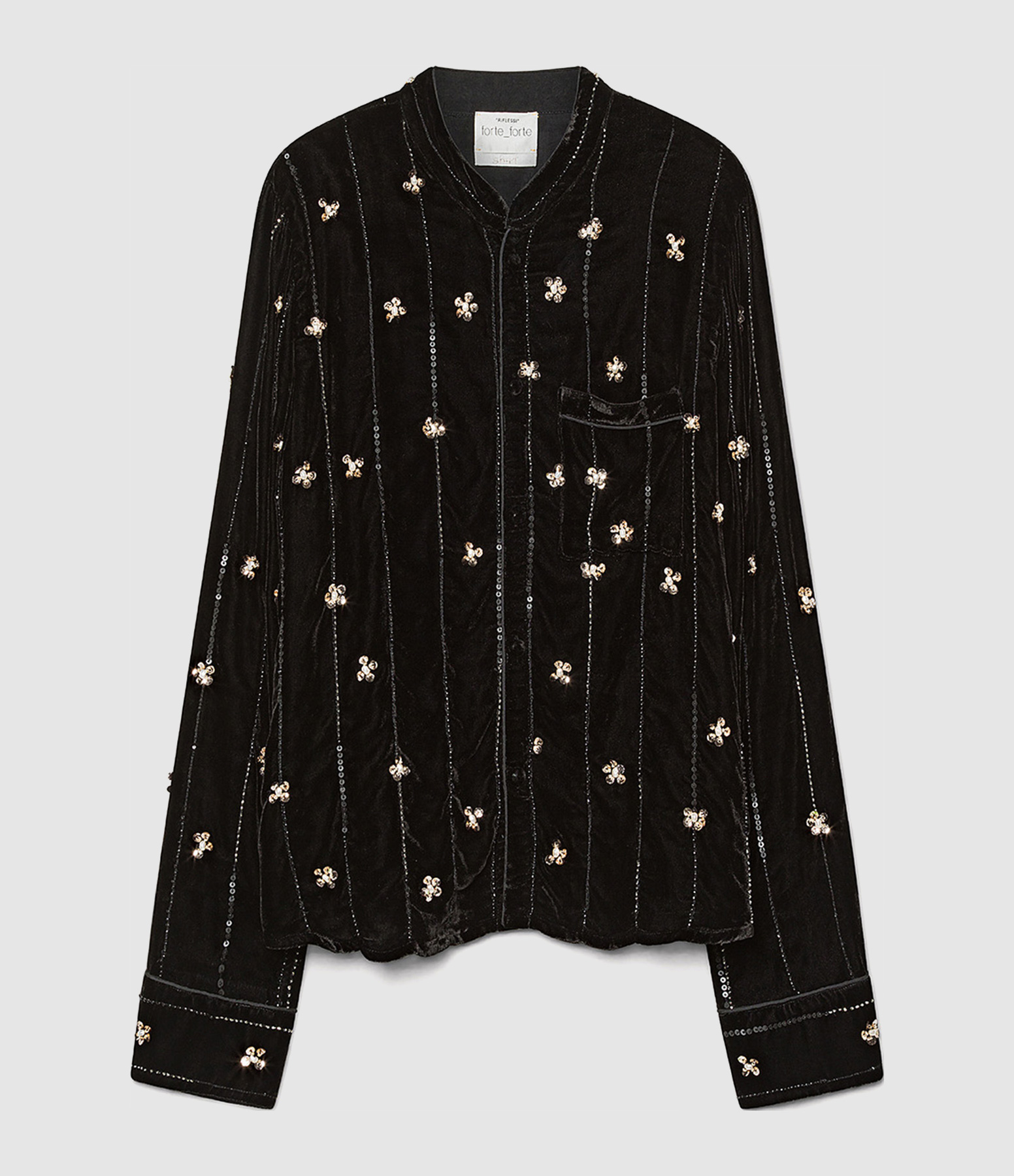 Chemise Petites Étoiles Noir