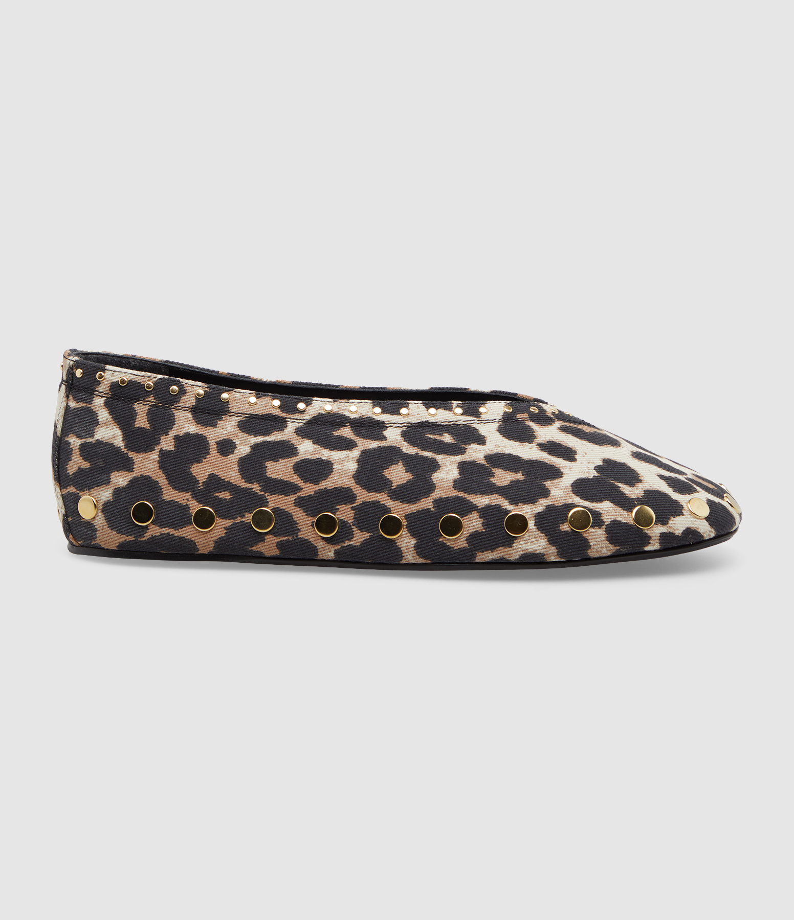 Ballerines Jenny Printed Denim Almond Milk